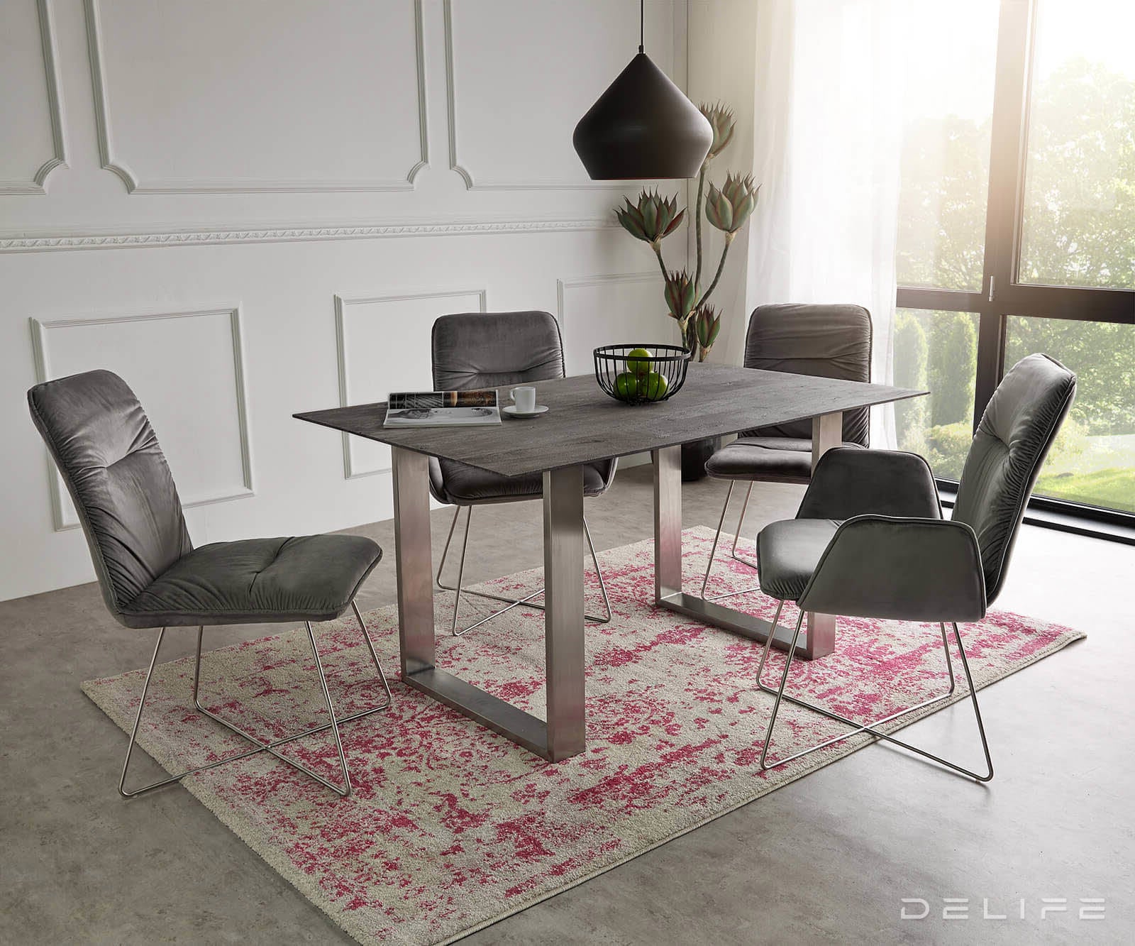 Blagovaonski stol Edge 2, Materijal: Bagrem