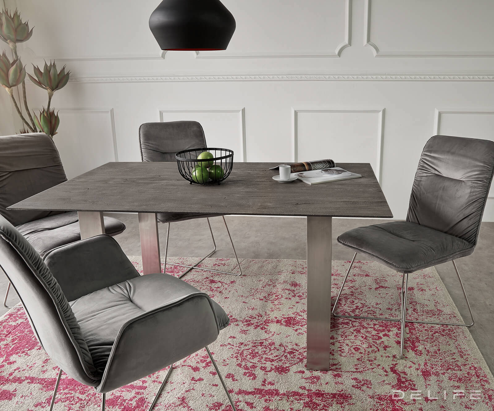 Blagovaonski stol Edge 2, Materijal: Bagrem