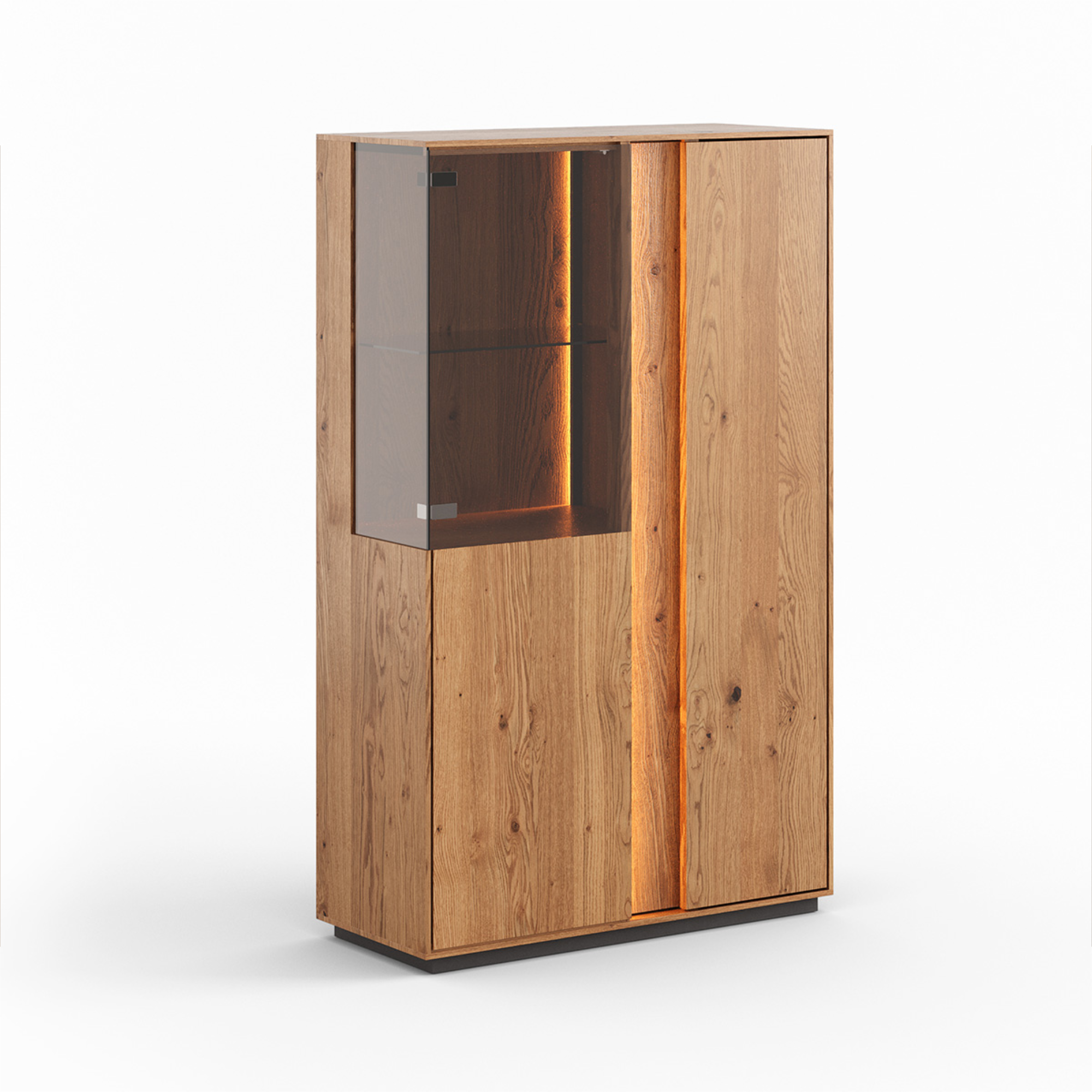 Vitrina Collodi 85x140cm, Materijal: Masivno Drvo Hrast