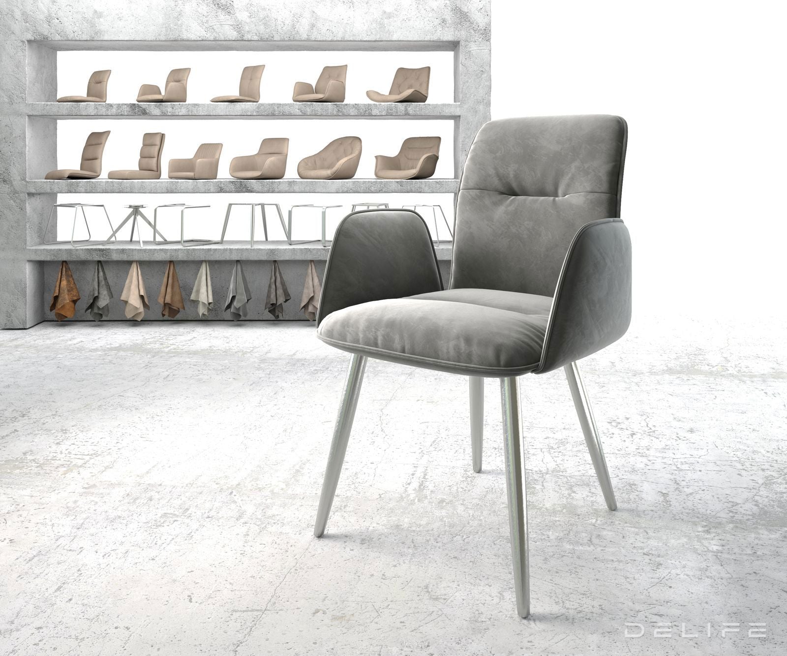 Blagovaonska stolica Vinja, Materijal: Baršun