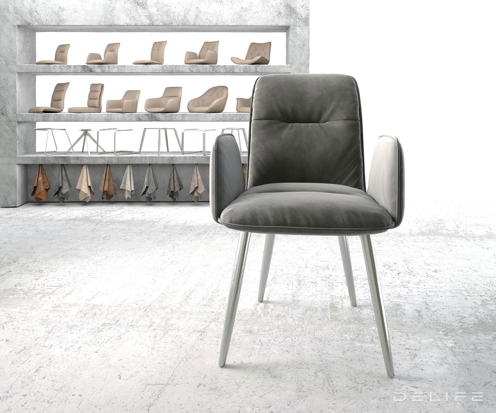 Blagovaonska stolica Vinja, Materijal: Baršun