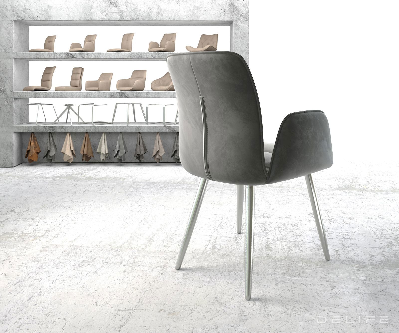 Blagovaonska stolica Vinja, Materijal: Baršun