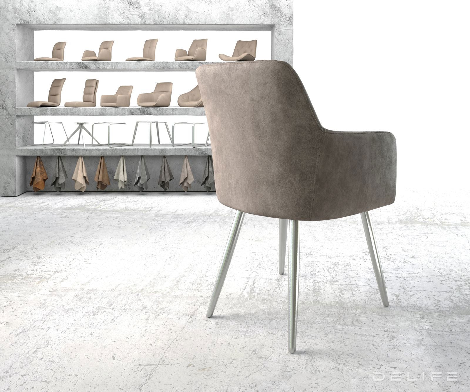 Blagovaonska stolica Greg, Materijal: Mikrofibra