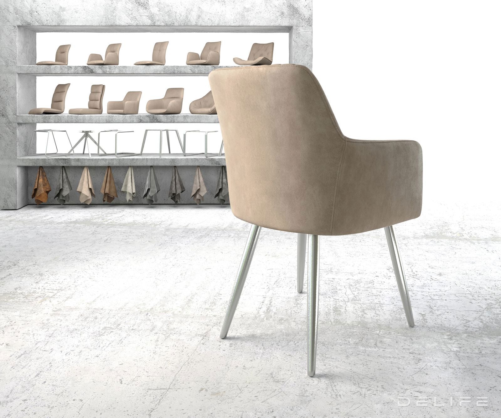 Blagovaonska stolica Greg, Materijal: Mikrofibra