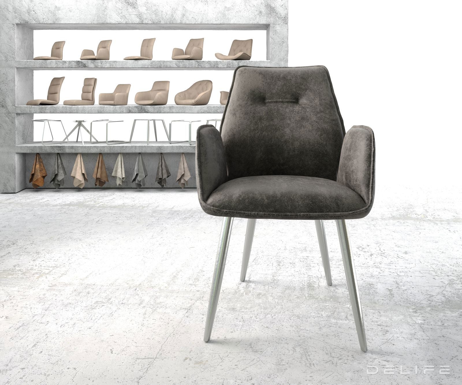 Blagovaonska stolica Zoa, Materijal: Mikrofibra