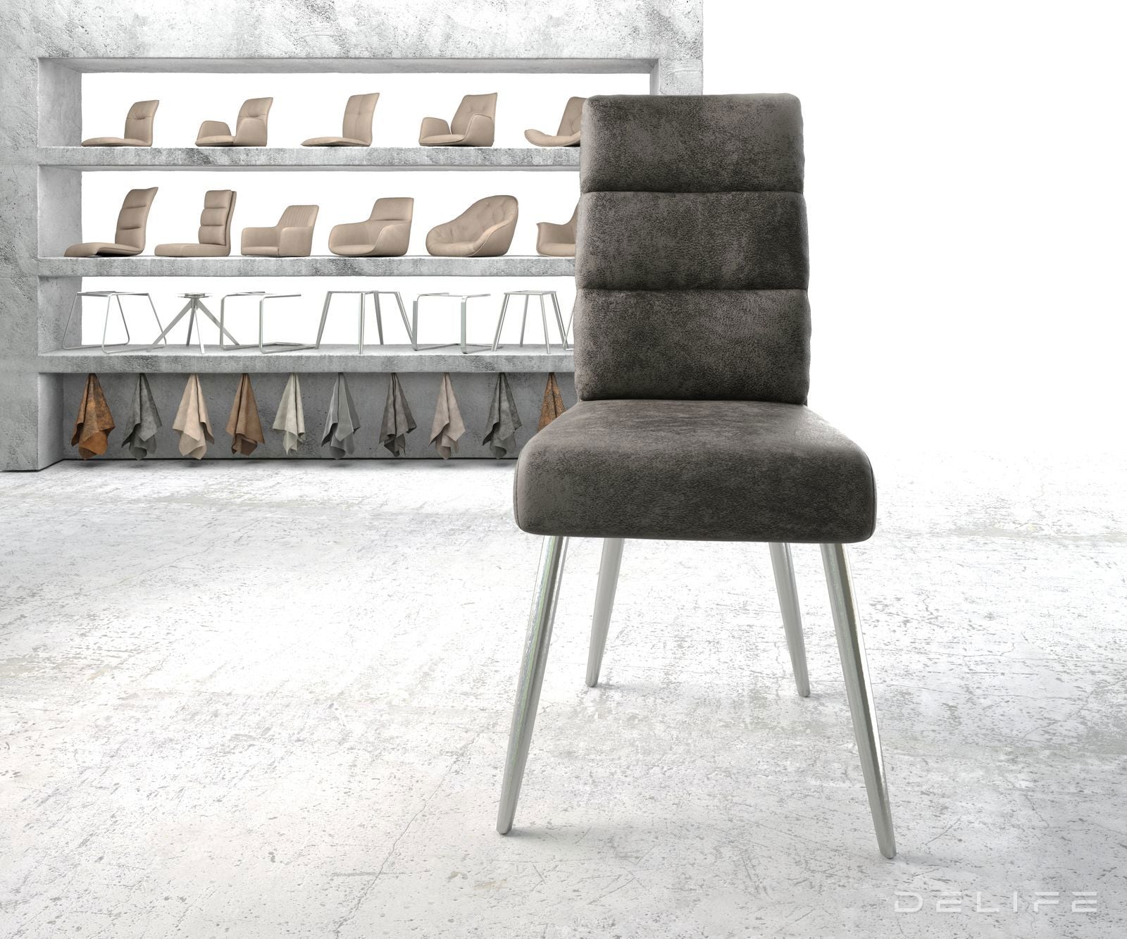 Blagovaonska stolica Pela, Materijal: Mikrofibra