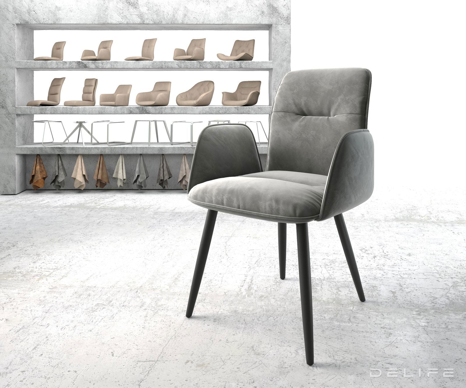 Blagovaonska stolica Vinja, Materijal: Baršun