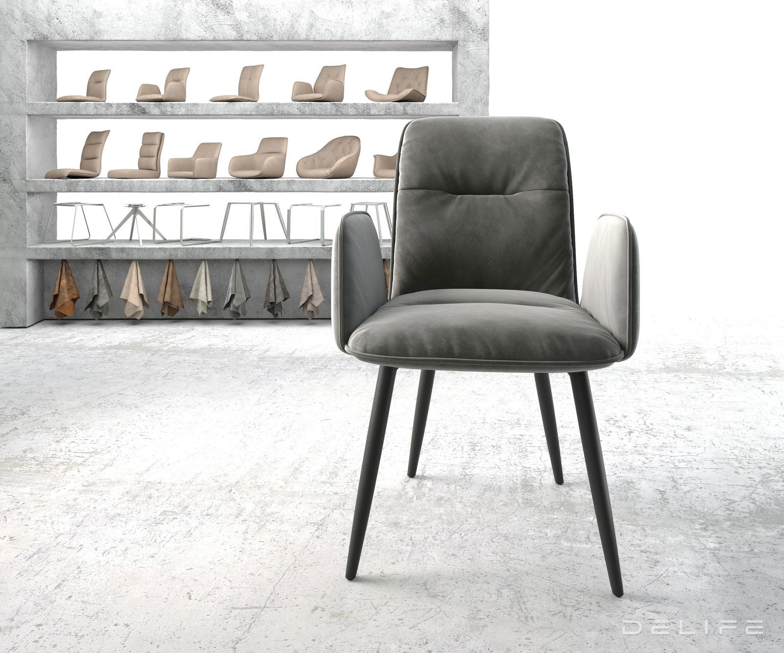 Blagovaonska stolica Vinja, Materijal: Baršun