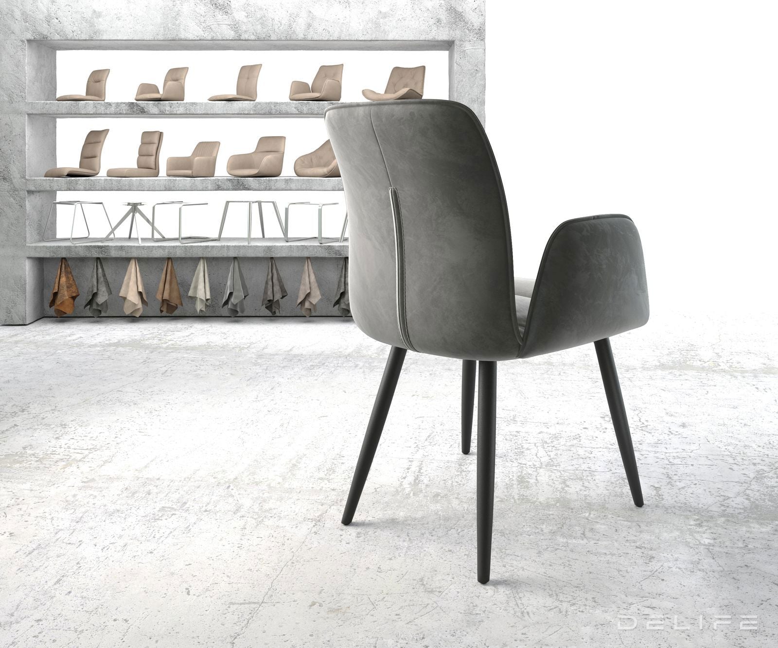 Blagovaonska stolica Vinja, Materijal: Baršun