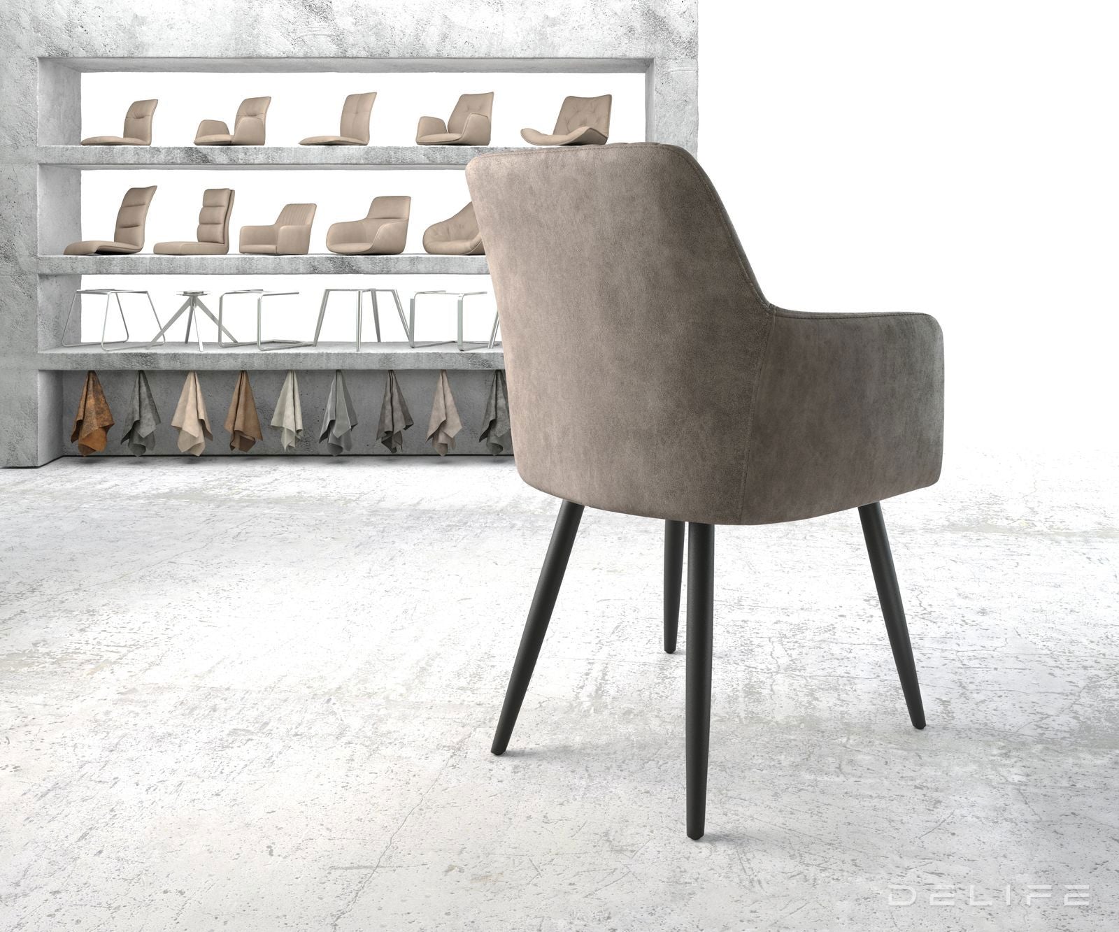 Blagovaonska stolica Greg, Materijal: Mikrofibra