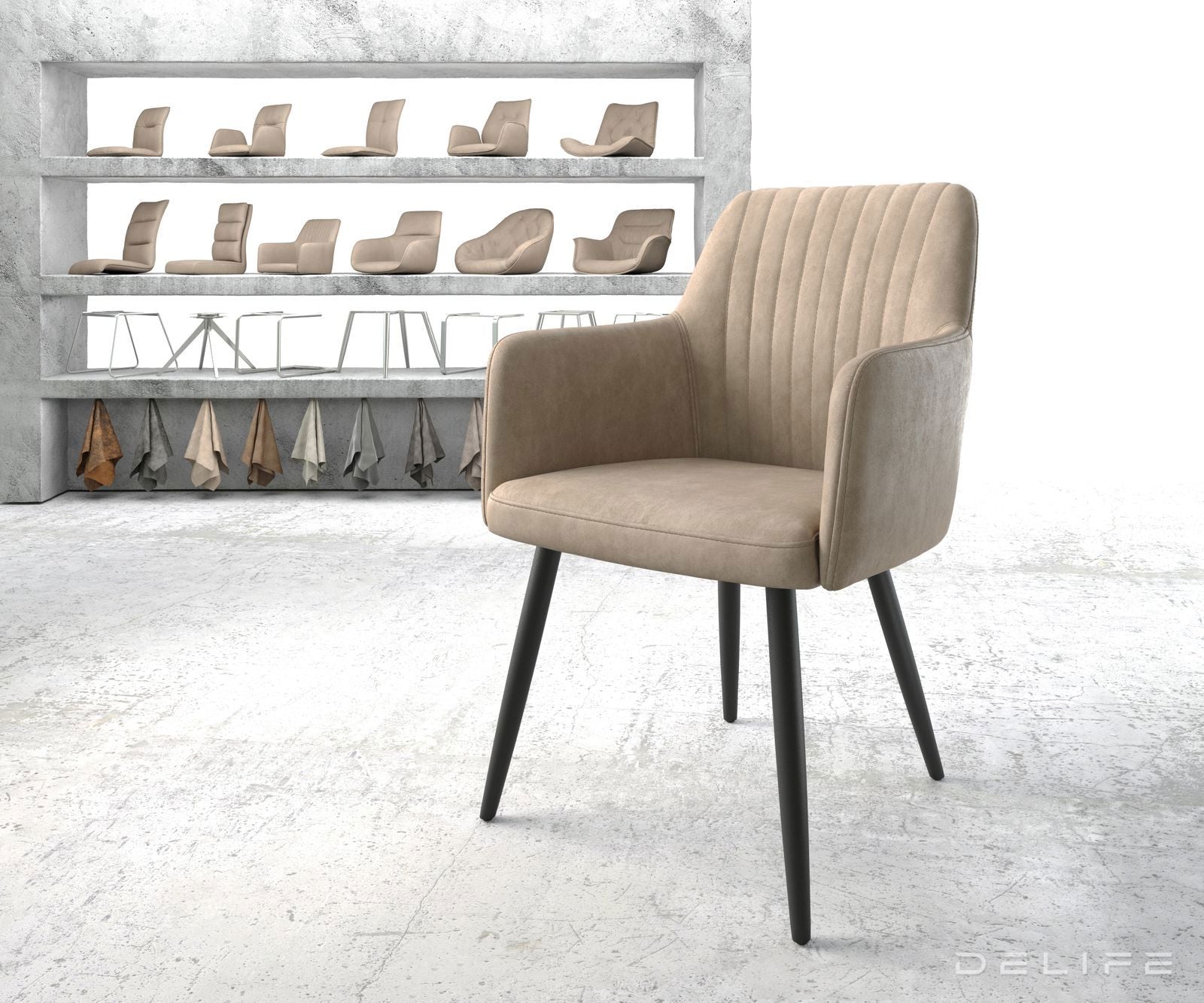 Blagovaonska stolica Greg, Materijal: Mikrofibra