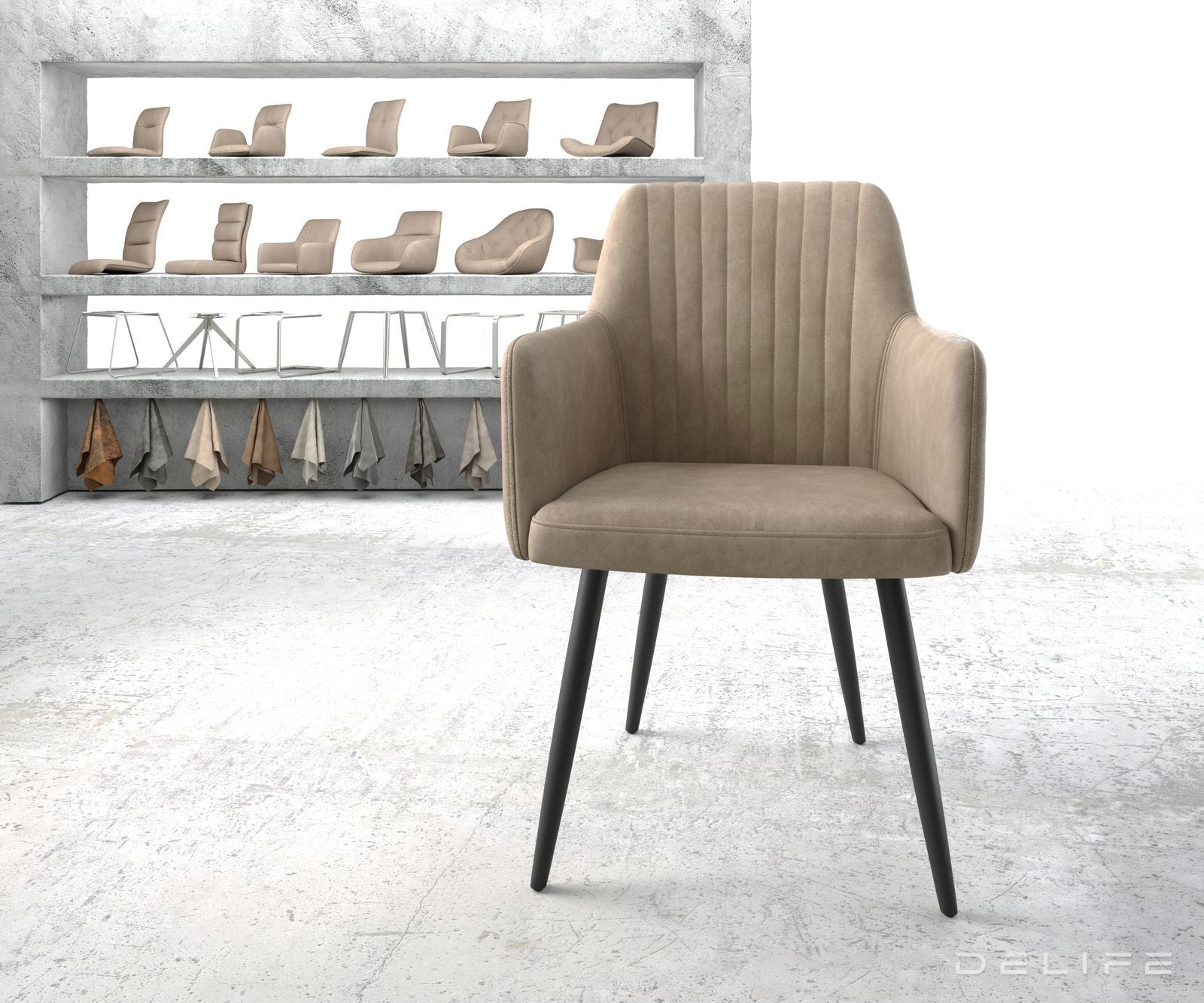 Blagovaonska stolica Greg, Materijal: Mikrofibra