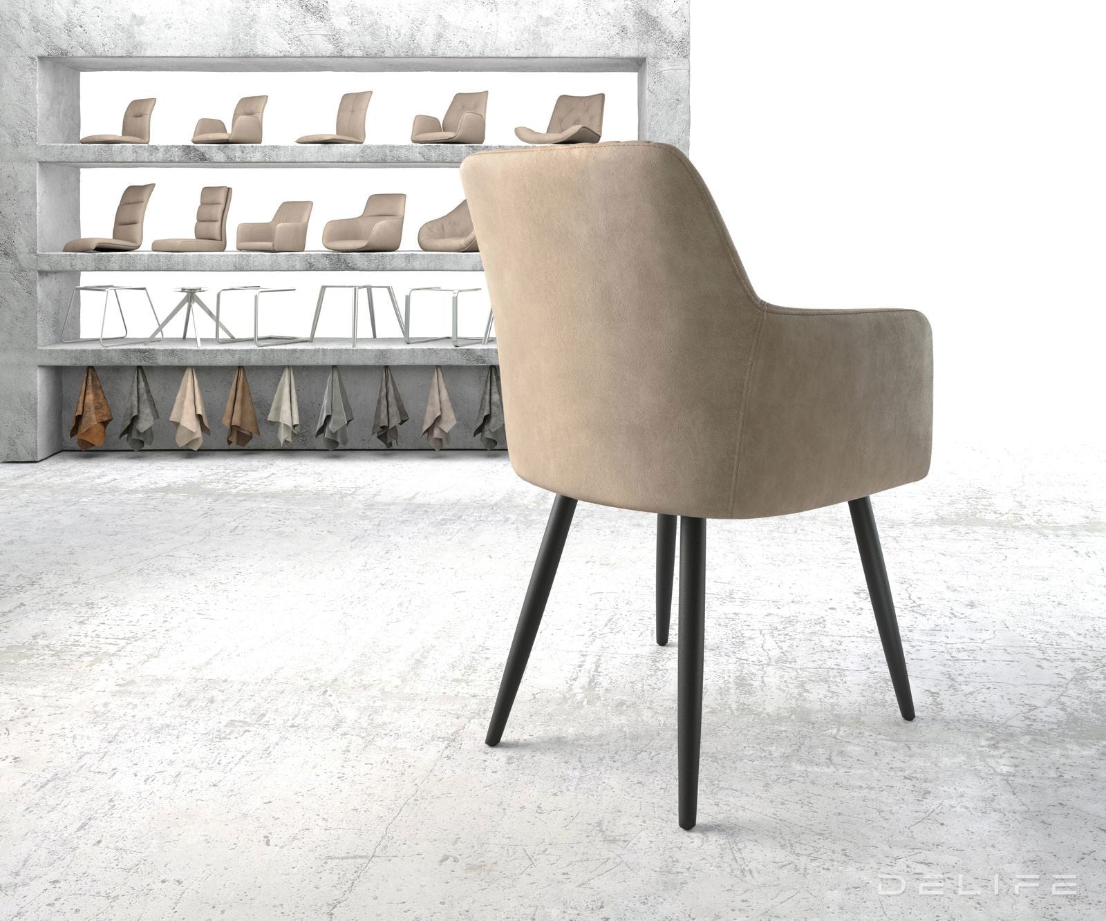 Blagovaonska stolica Greg, Materijal: Mikrofibra