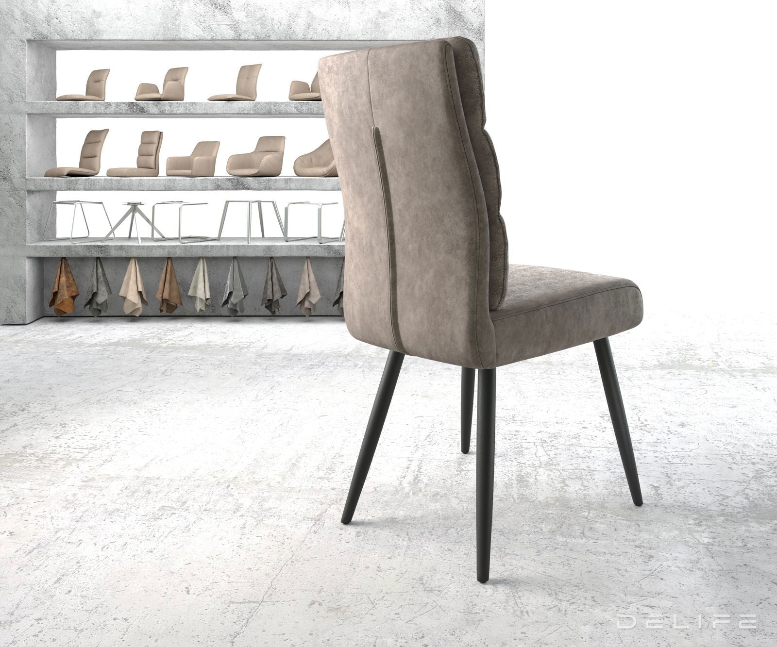 Blagovaonska stolica Pela, Materijal: Mikrofibra