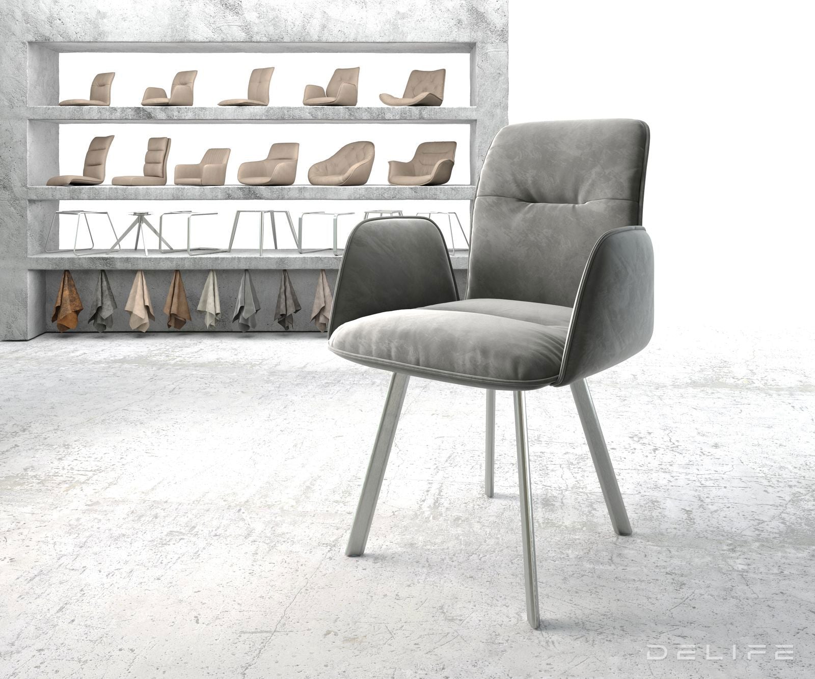 Blagovaonska stolica Vinja, Materijal: Baršun