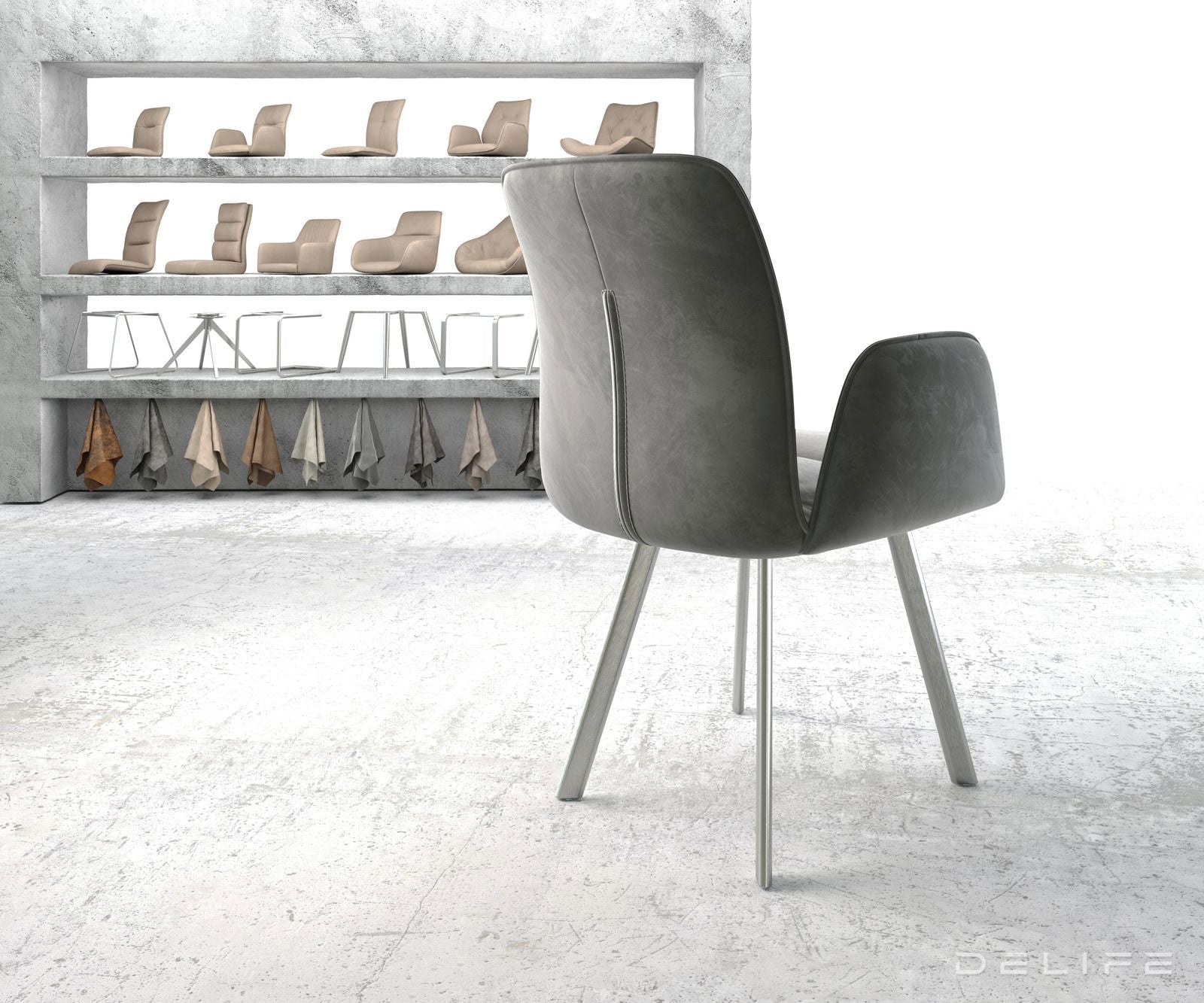 Blagovaonska stolica Vinja, Materijal: Baršun