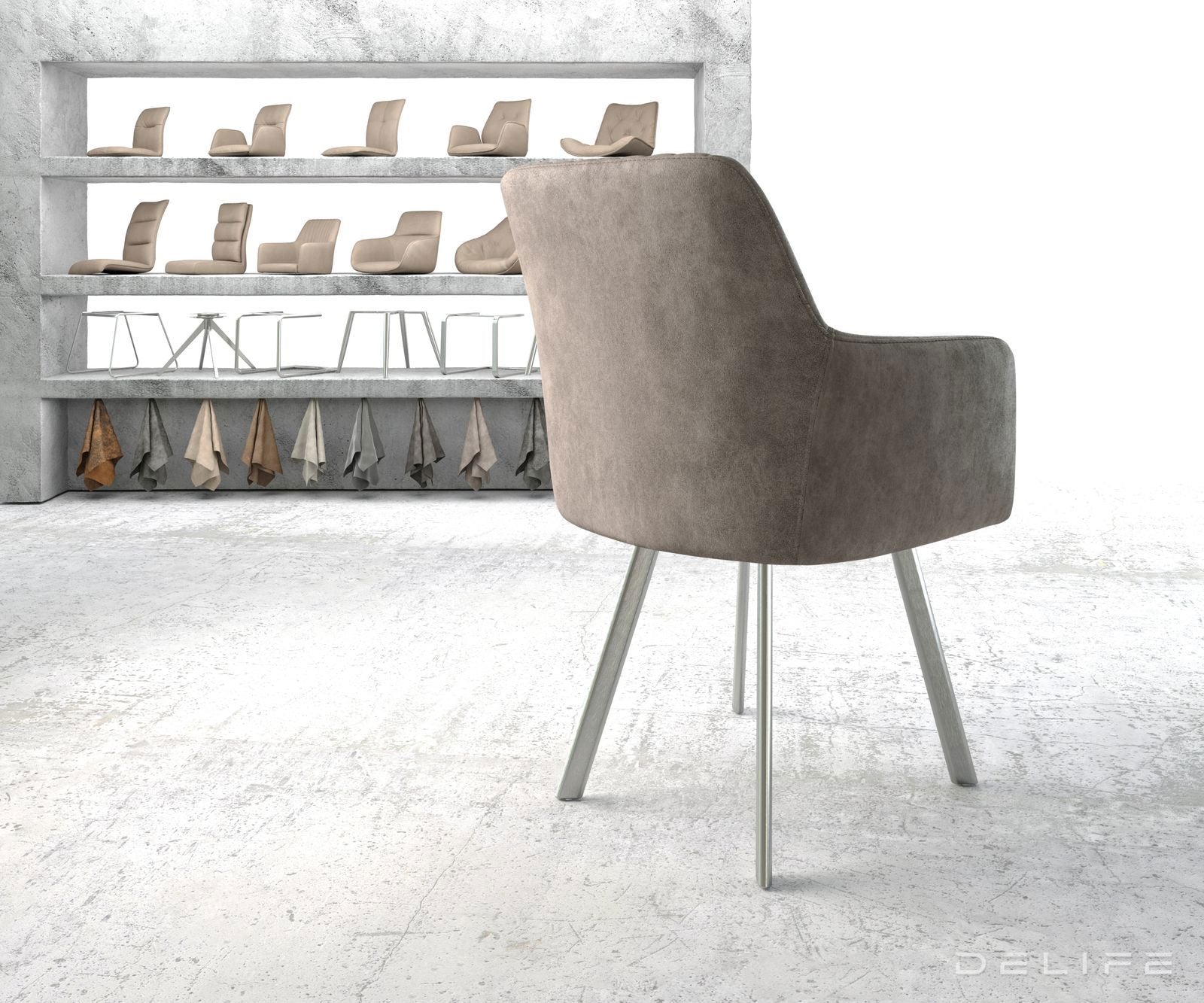 Blagovaonska stolica Greg, Materijal: Mikrofibra