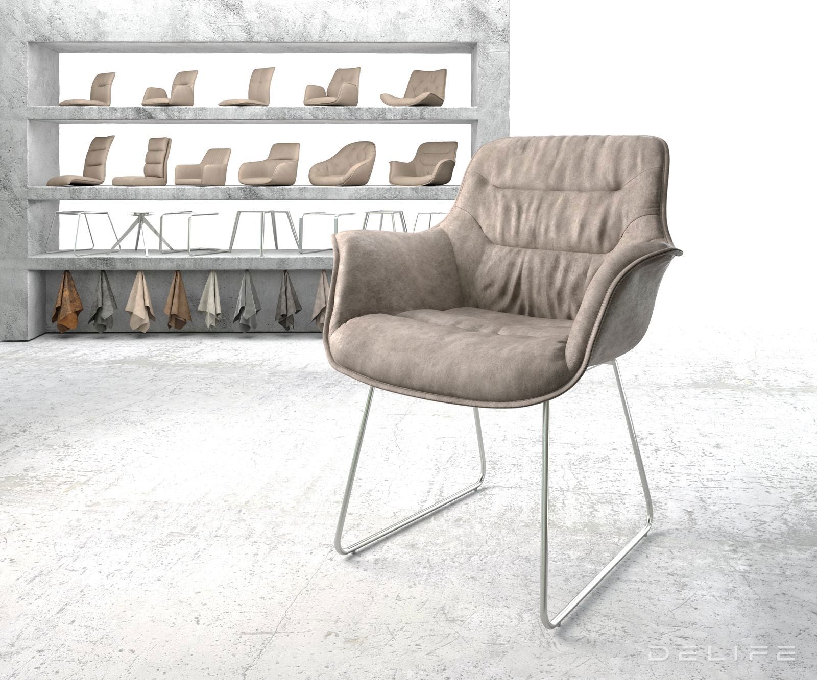 Blagovaonska stolica Kaira, Materijal: Mikrofibra