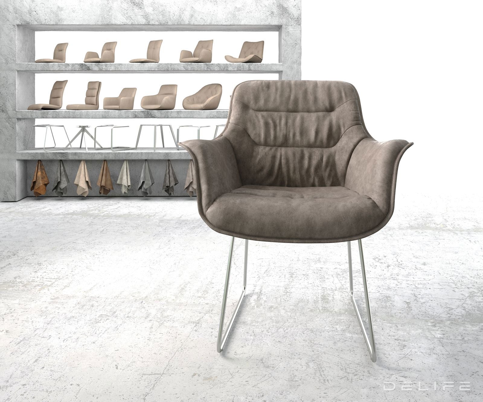 Blagovaonska stolica Kaira, Materijal: Mikrofibra