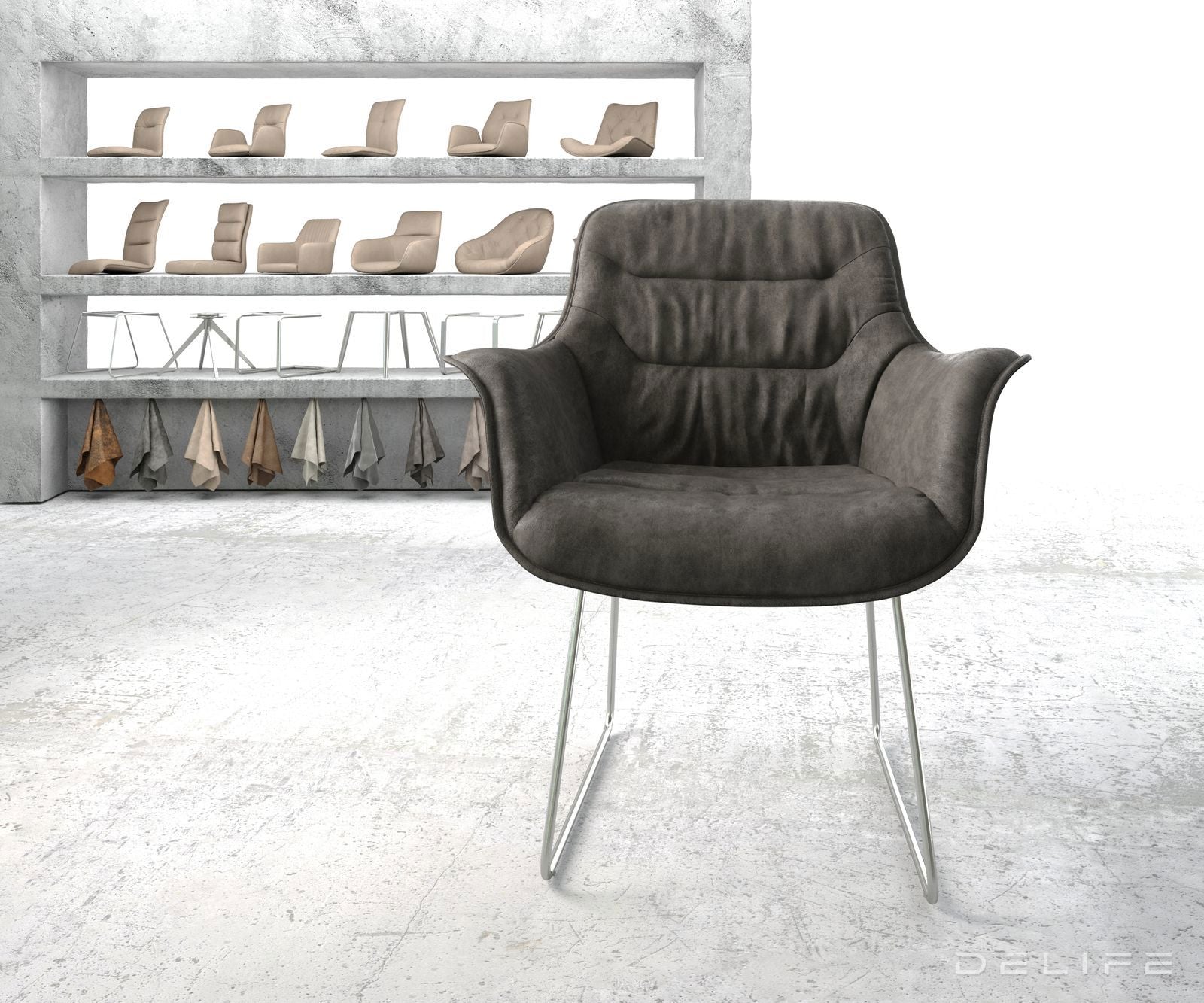 Blagovaonska stolica Kaira, Materijal: Mikrofibra