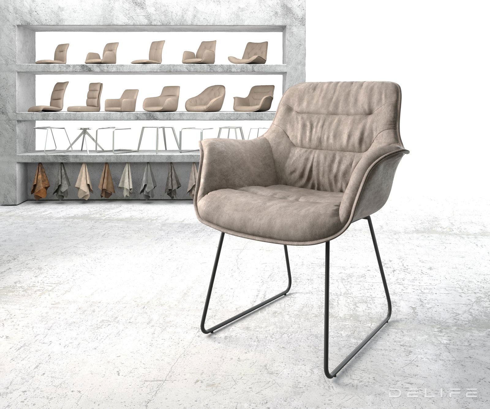 Blagovaonska stolica Kaira, Materijal: Mikrofibra