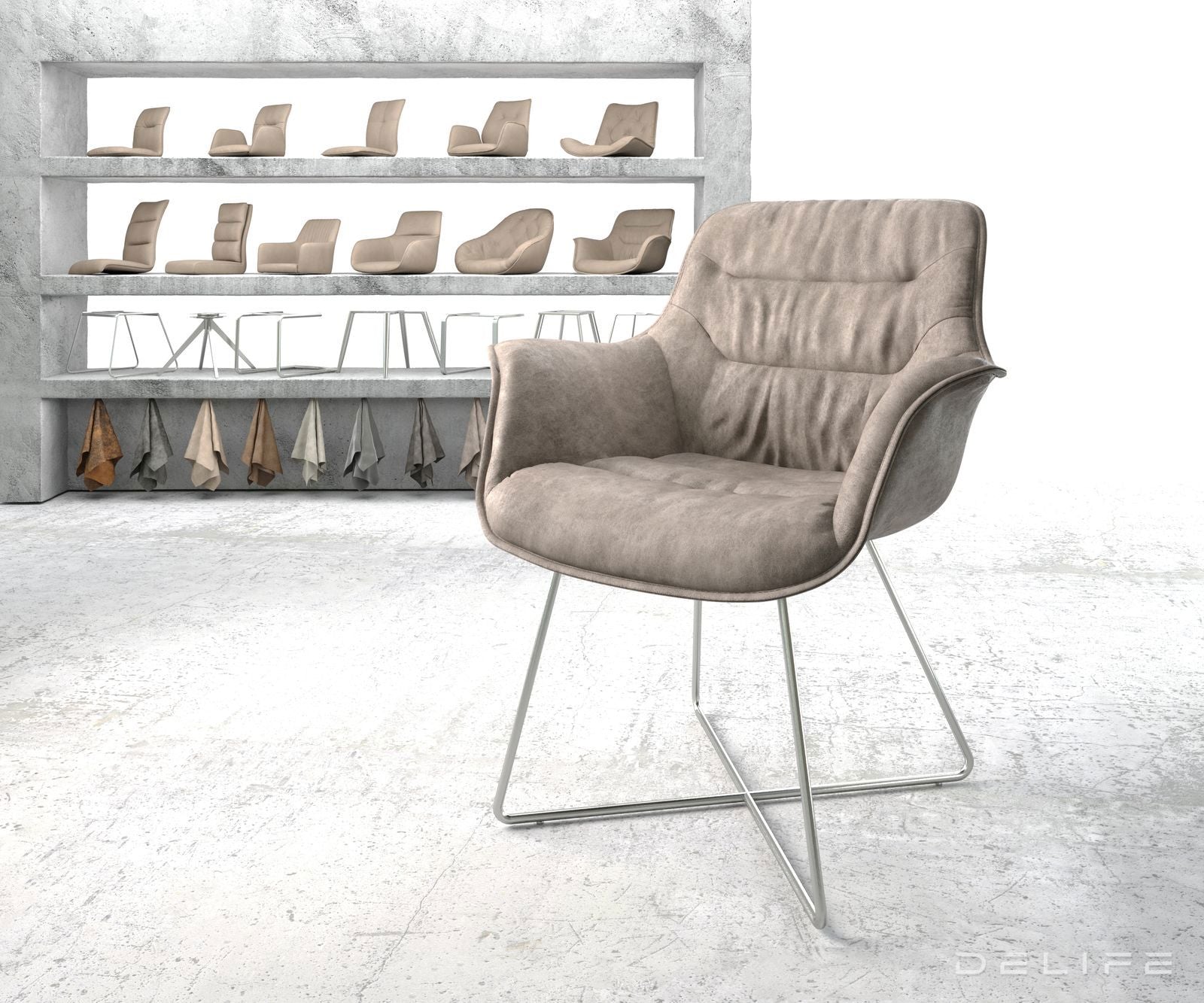 Blagovaonska stolica Kaira, Materijal: Mikrofibra