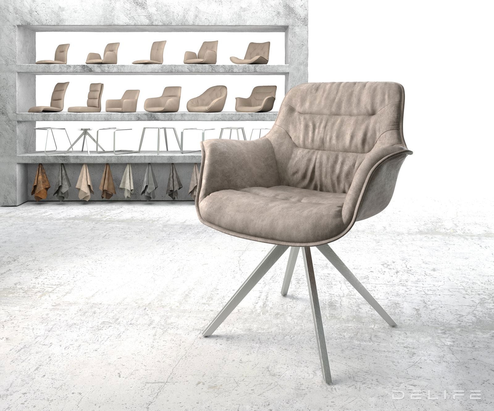 Blagovaonska stolica Kaira, Materijal: Mikrofibra