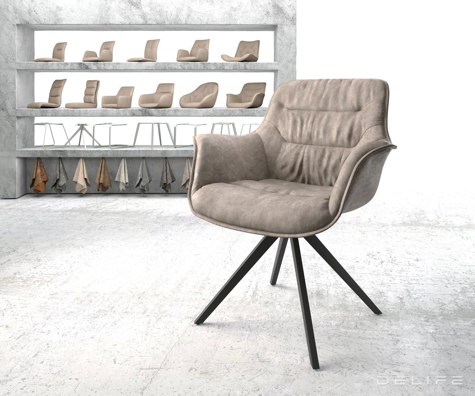 Blagovaonska stolica Kaira, Materijal: Mikrofibra