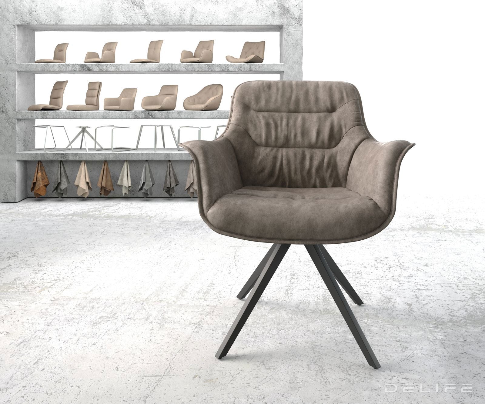 Blagovaonska stolica Kaira, Materijal: Mikrofibra