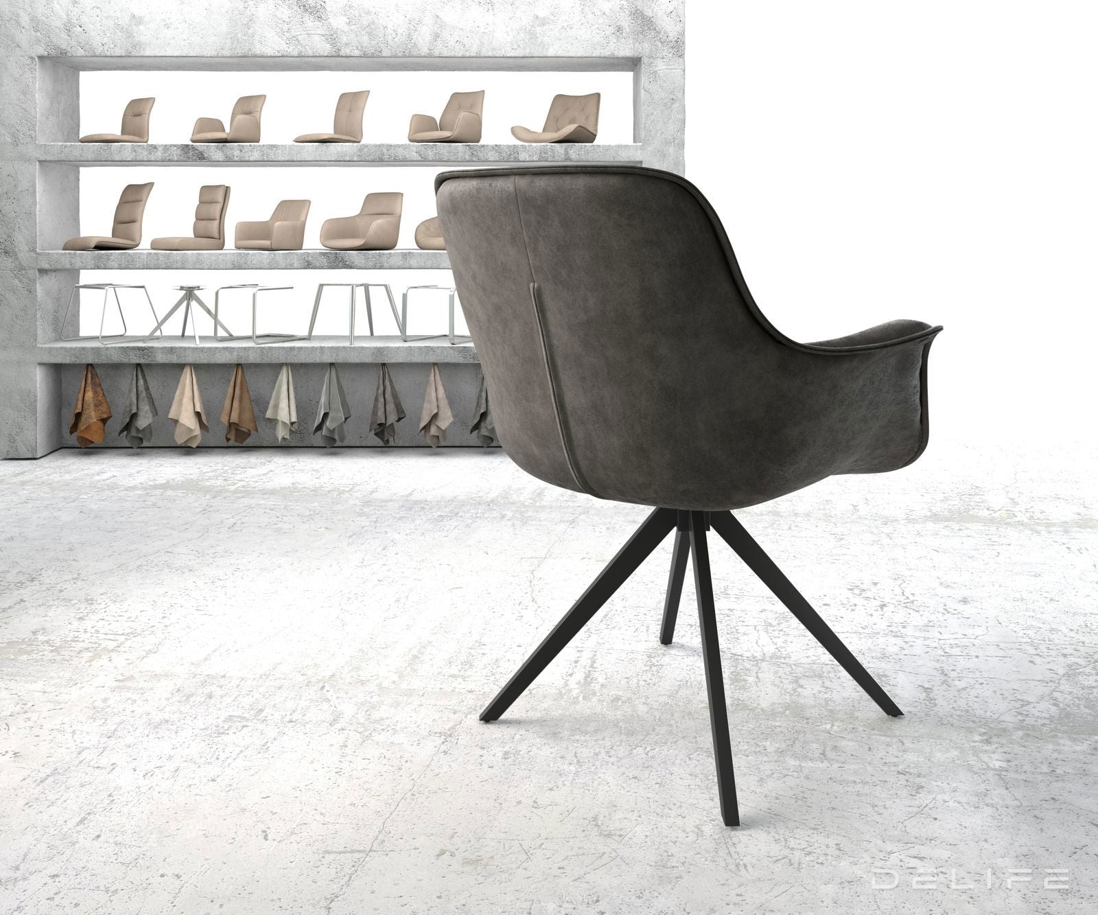 Blagovaonska stolica Kaira, Materijal: Mikrofibra