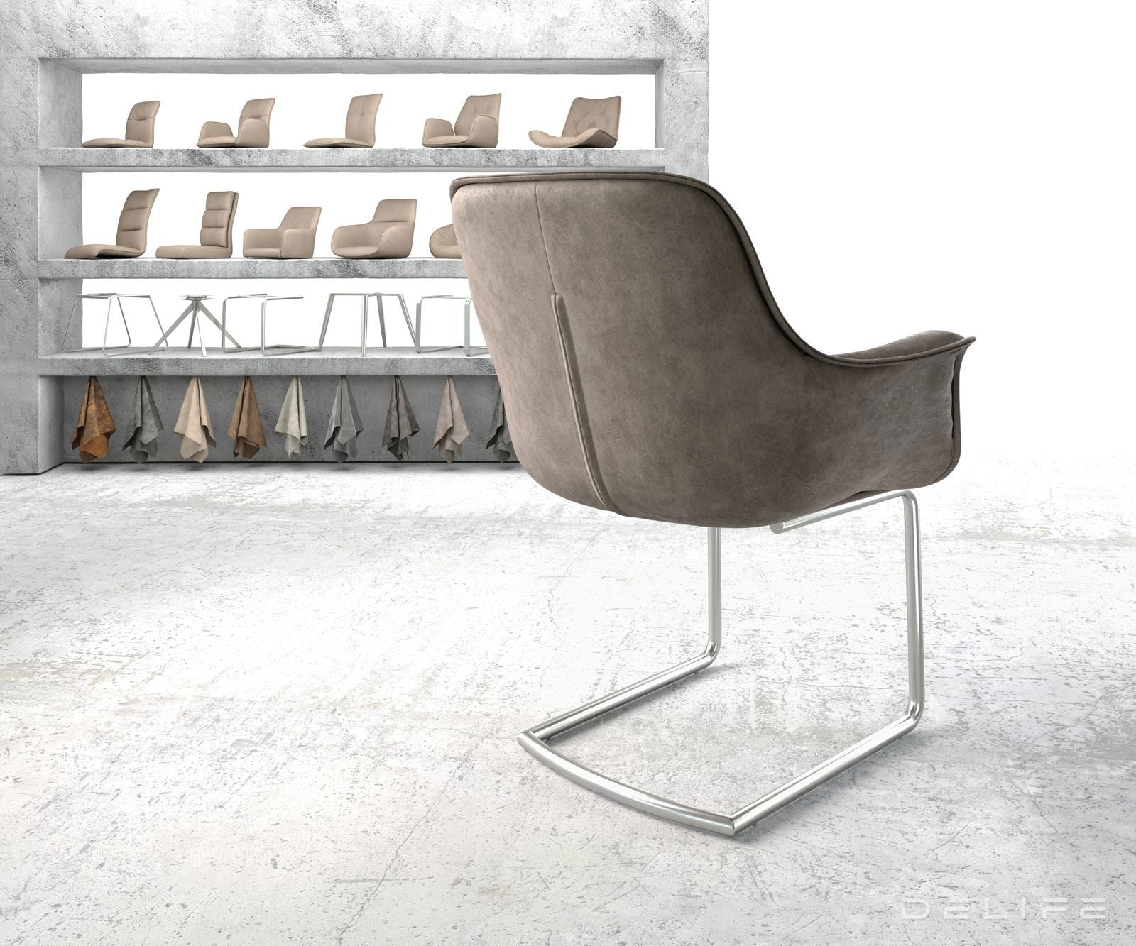 Blagovaonska stolica Kaira, Materijal: Mikrofibra