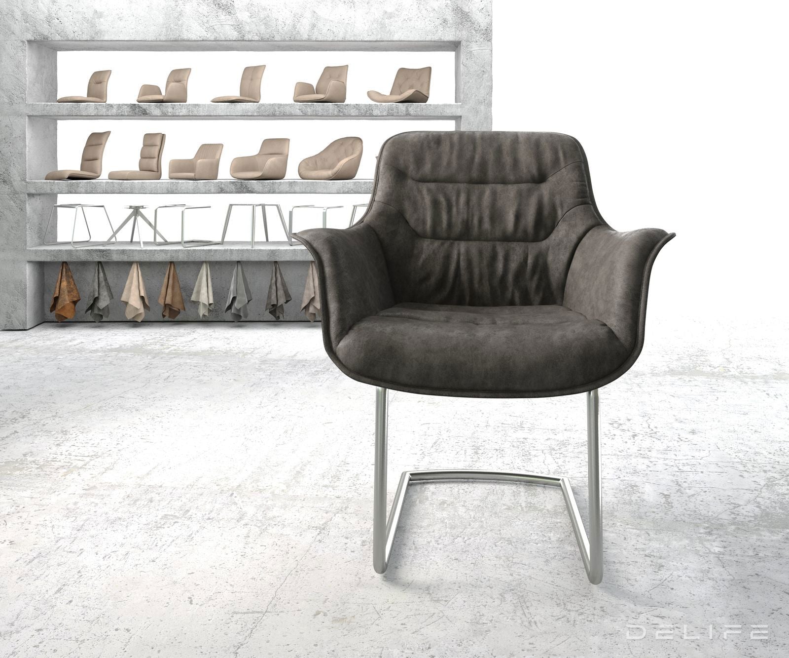 Blagovaonska stolica Kaira, Materijal: Mikrofibra