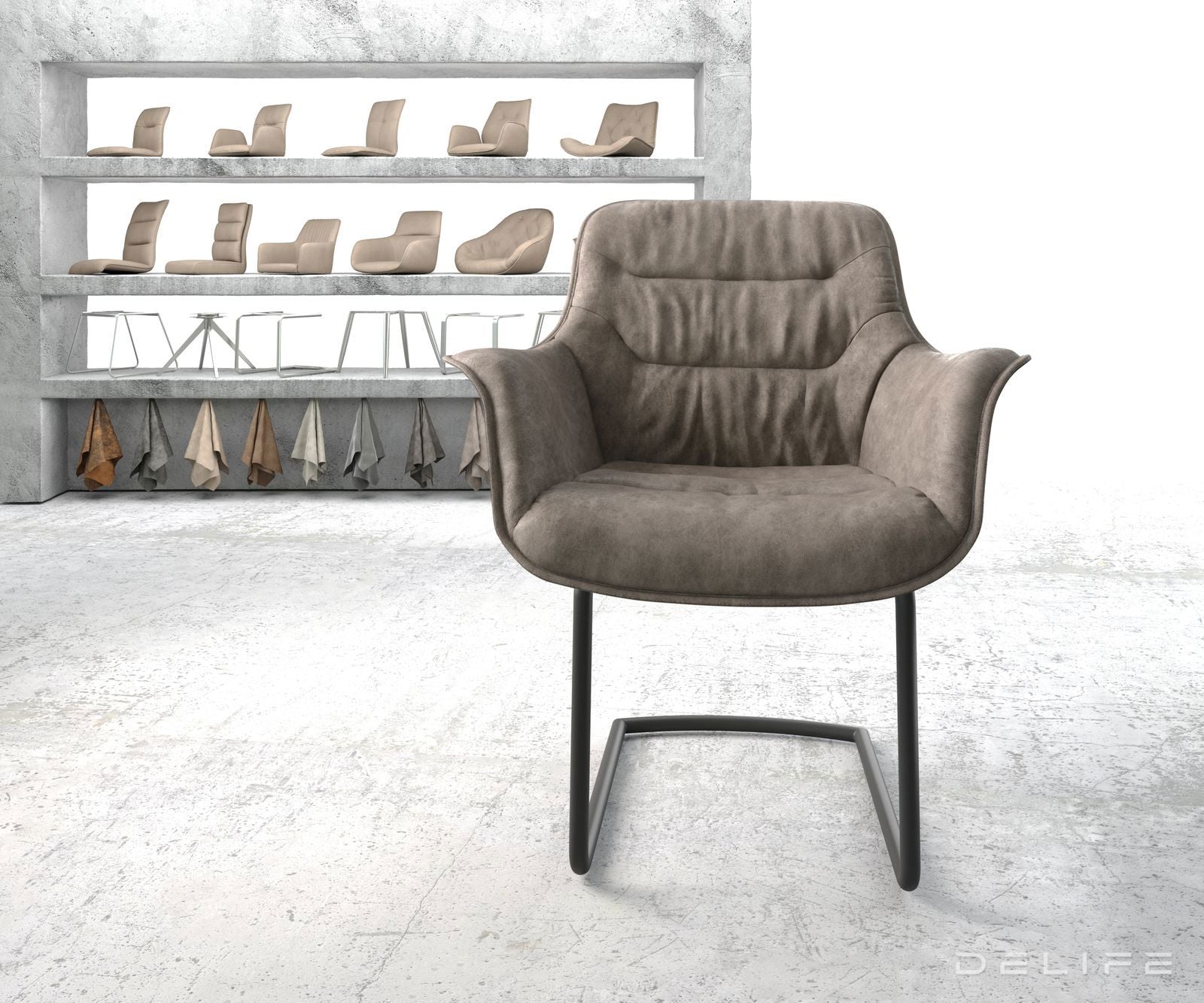 Blagovaonska stolica Kaira, Materijal: Mikrofibra