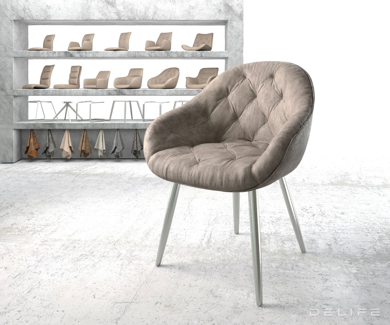 Blagovaonska stolica Gaio, Materijal: Mikrofibra