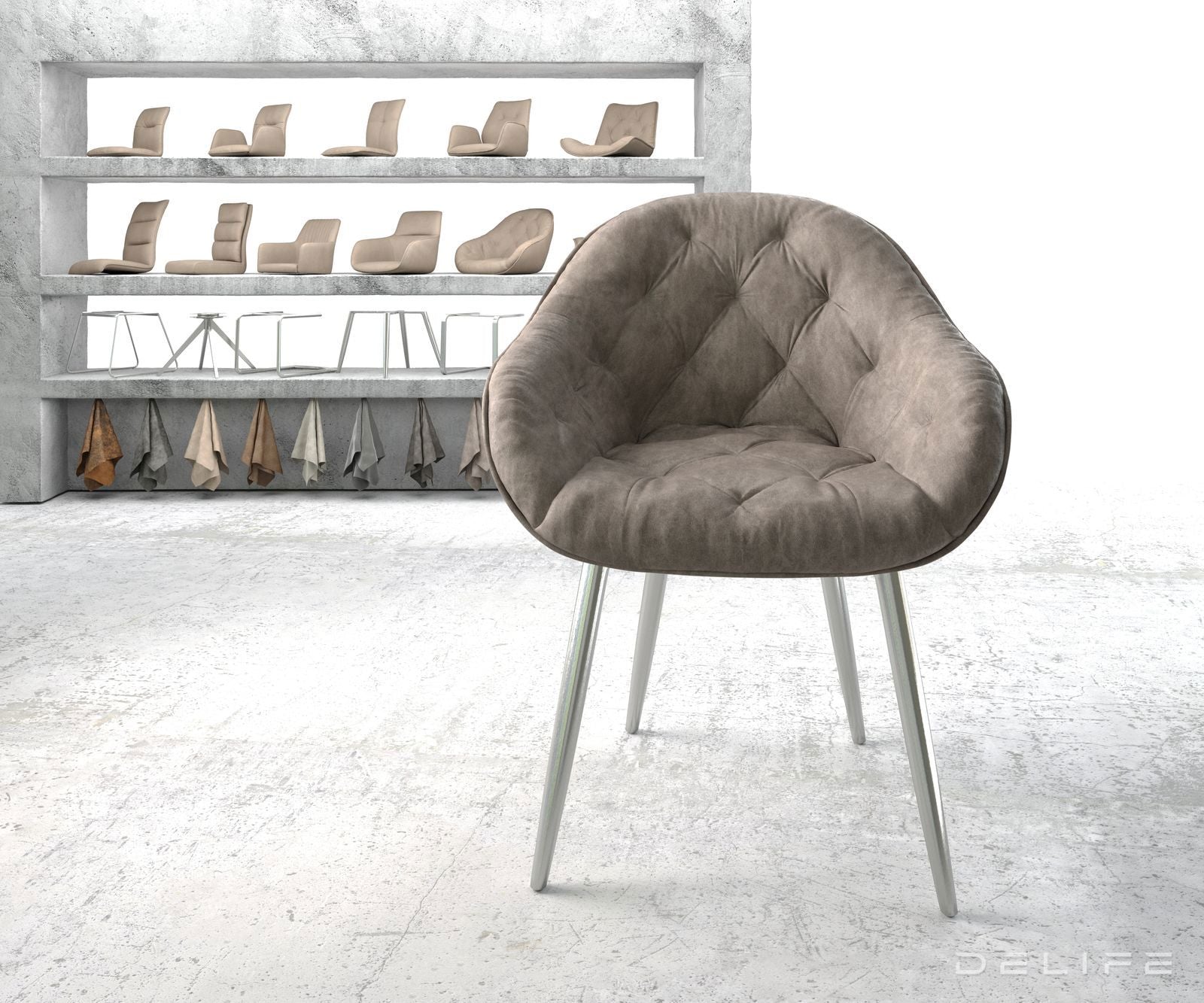 Blagovaonska stolica Gaio, Materijal: Mikrofibra