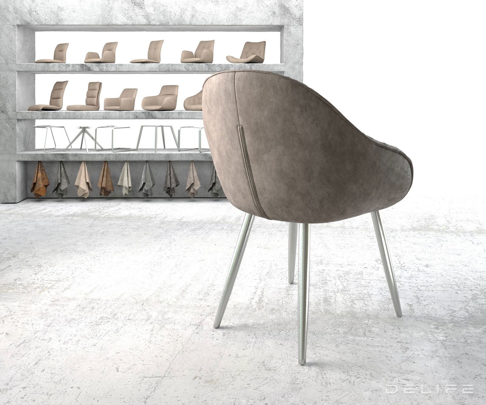 Blagovaonska stolica Gaio, Materijal: Mikrofibra