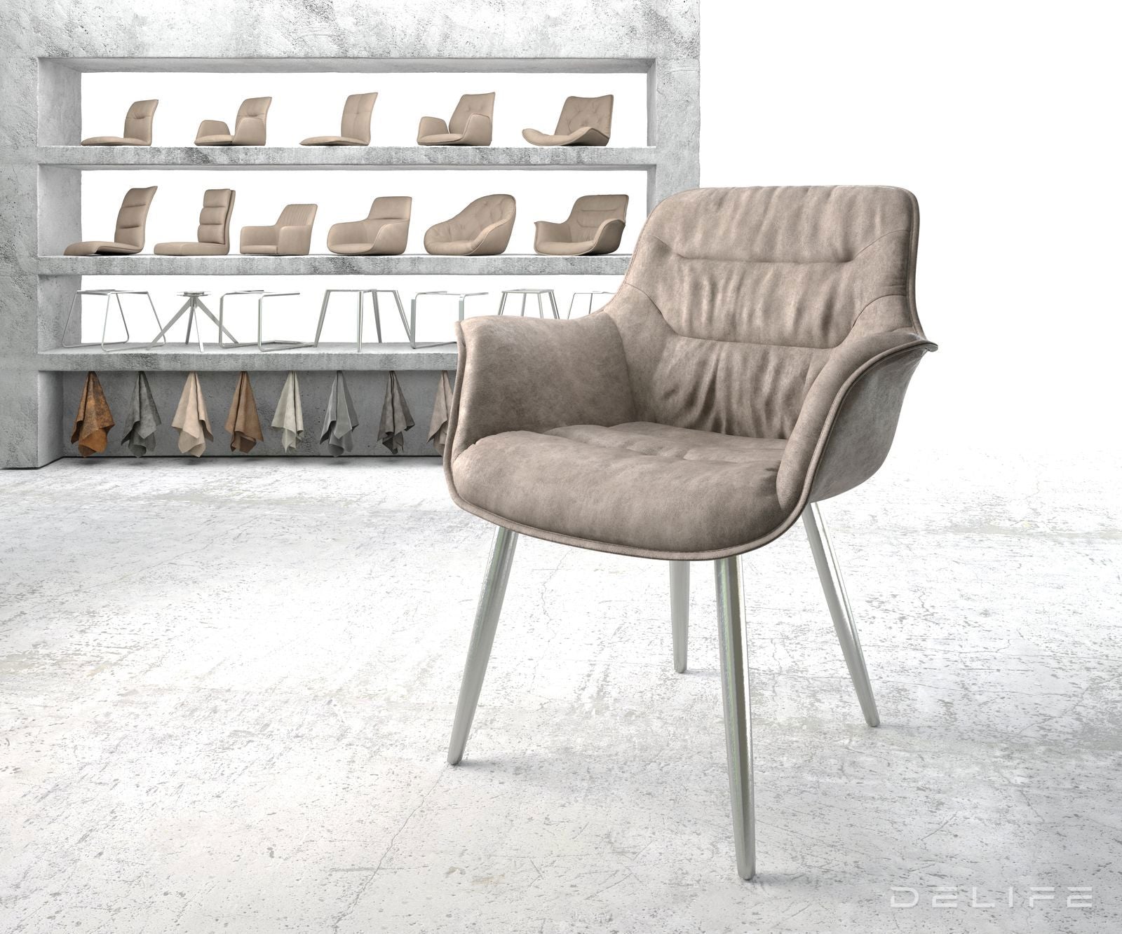 Blagovaonska stolica Kaira, Materijal: Mikrofibra