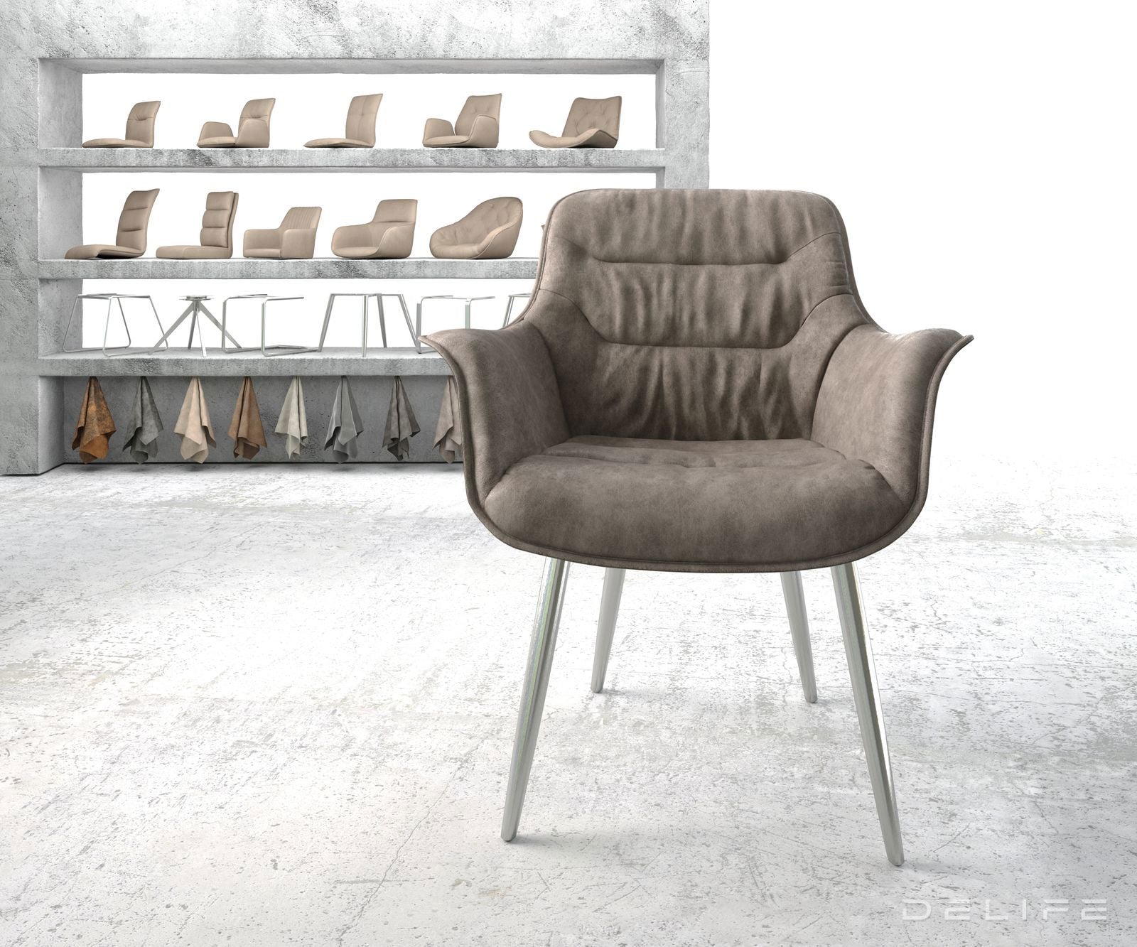 Blagovaonska stolica Kaira, Materijal: Mikrofibra