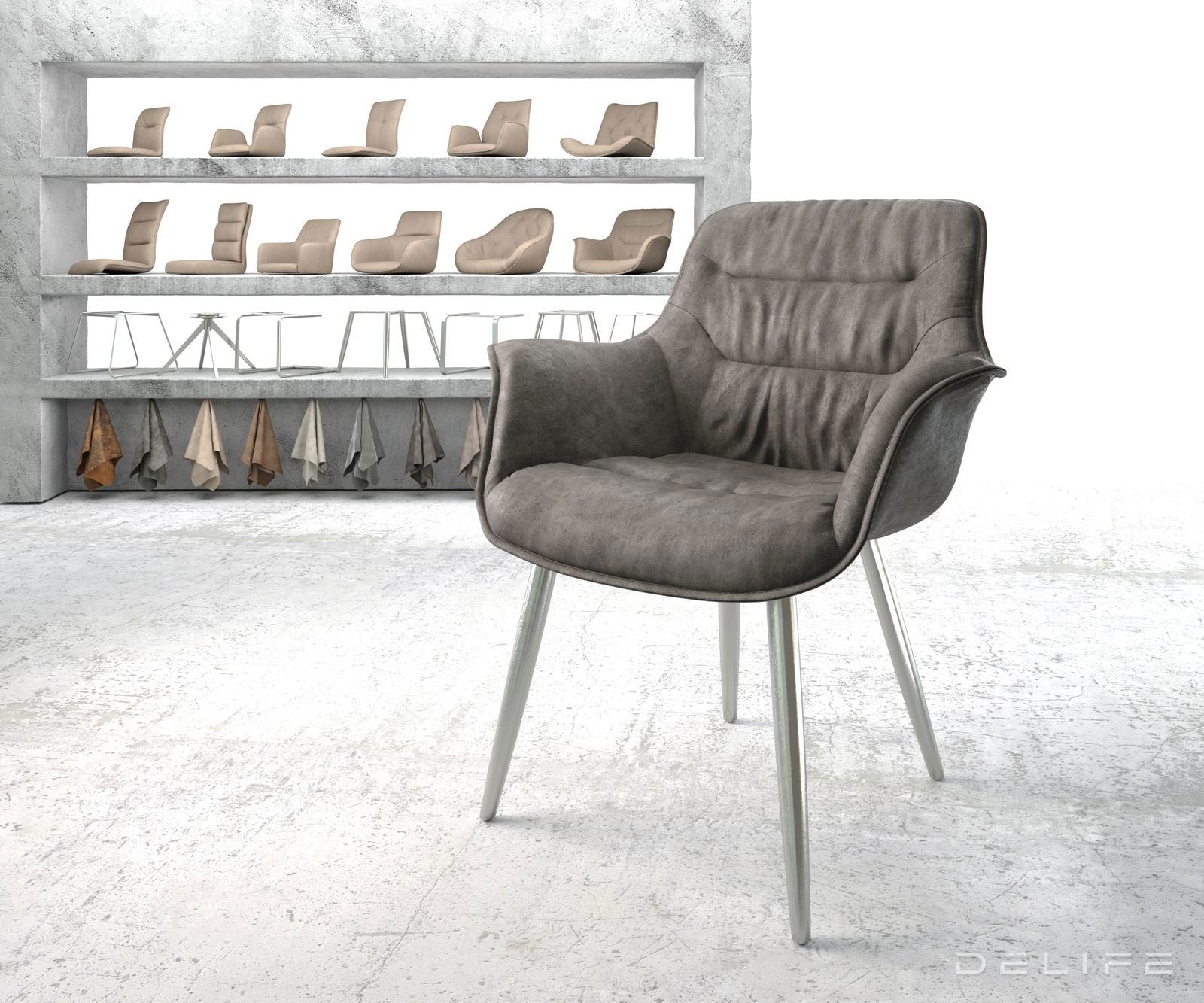 Blagovaonska stolica Kaira, Materijal: Mikrofibra