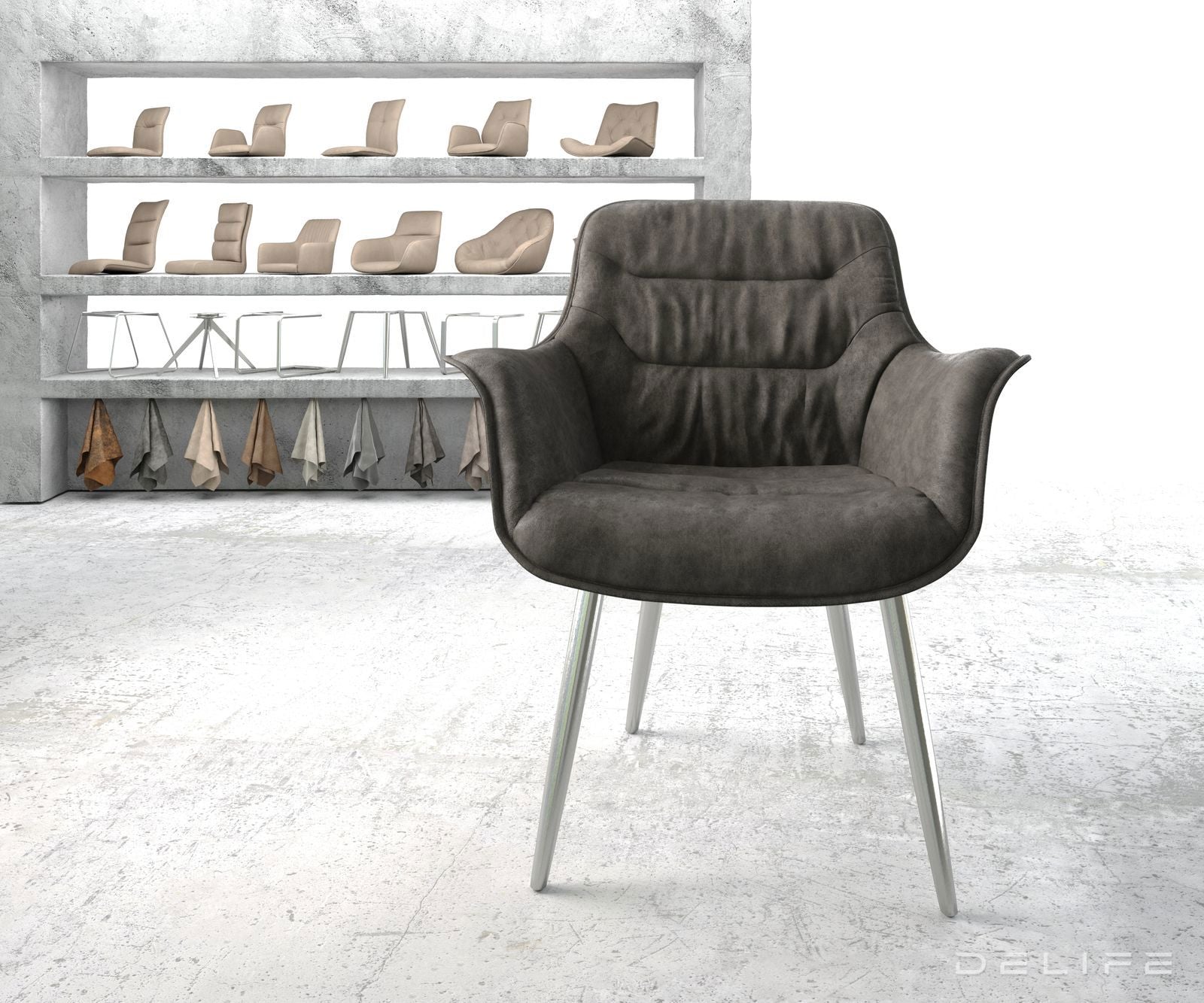 Blagovaonska stolica Kaira, Materijal: Mikrofibra