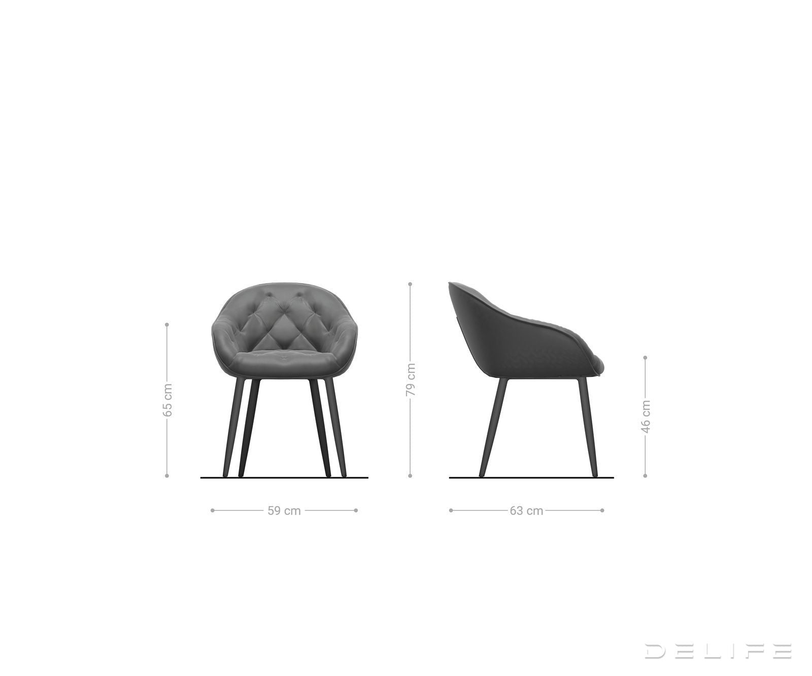 Blagovaonska stolica Gaio, Materijal: Baršun