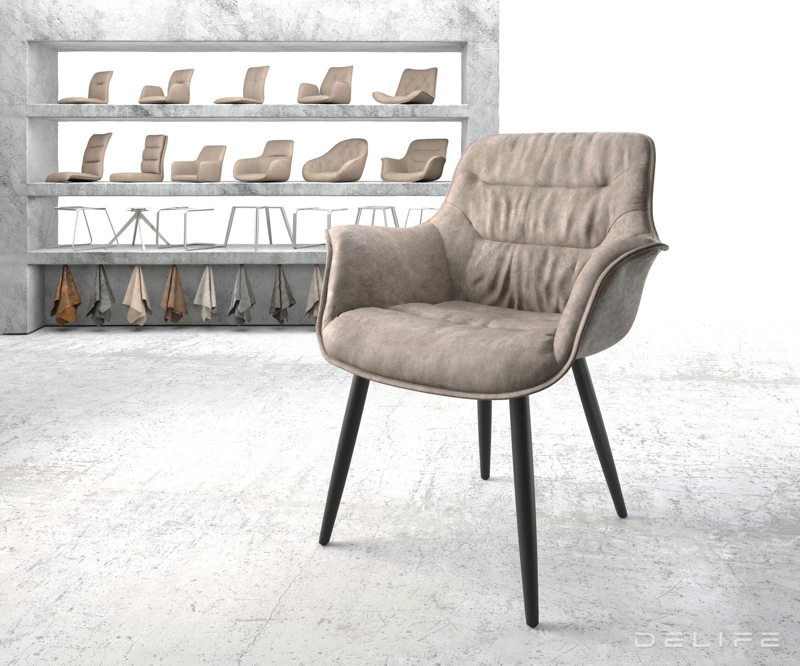 Blagovaonska stolica Kaira, Materijal: Mikrofibra