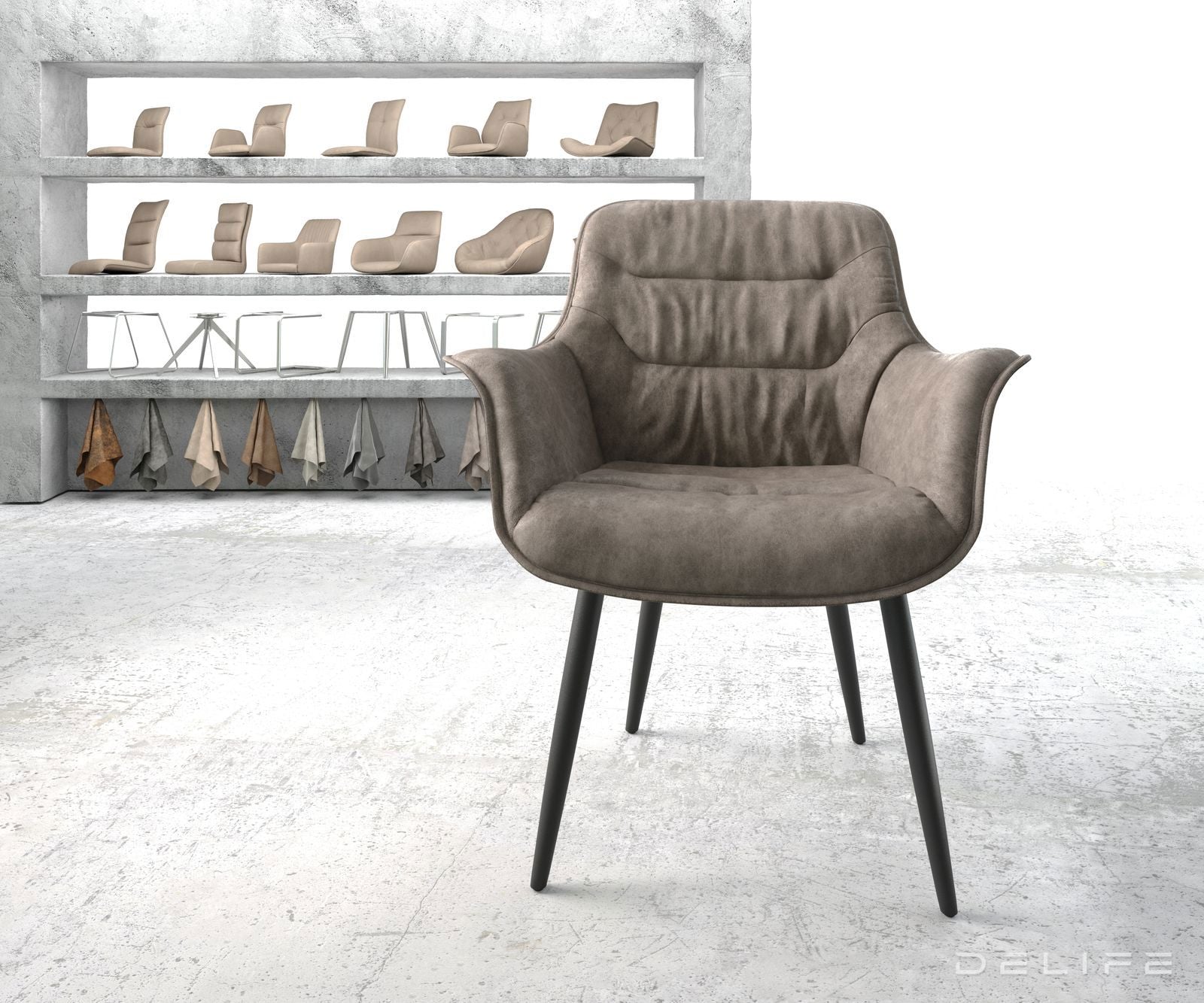 Blagovaonska stolica Kaira, Materijal: Mikrofibra