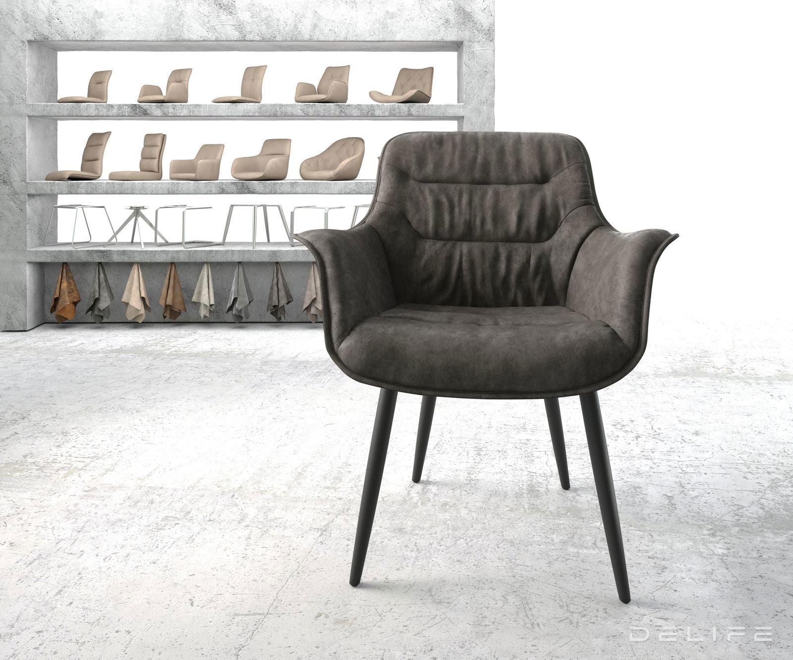 Blagovaonska stolica Kaira, Materijal: Mikrofibra