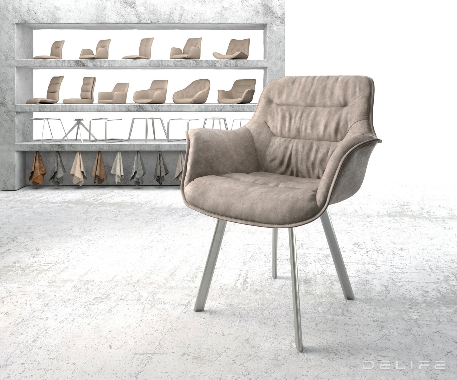 Blagovaonska stolica Kaira, Materijal: Mikrofibra