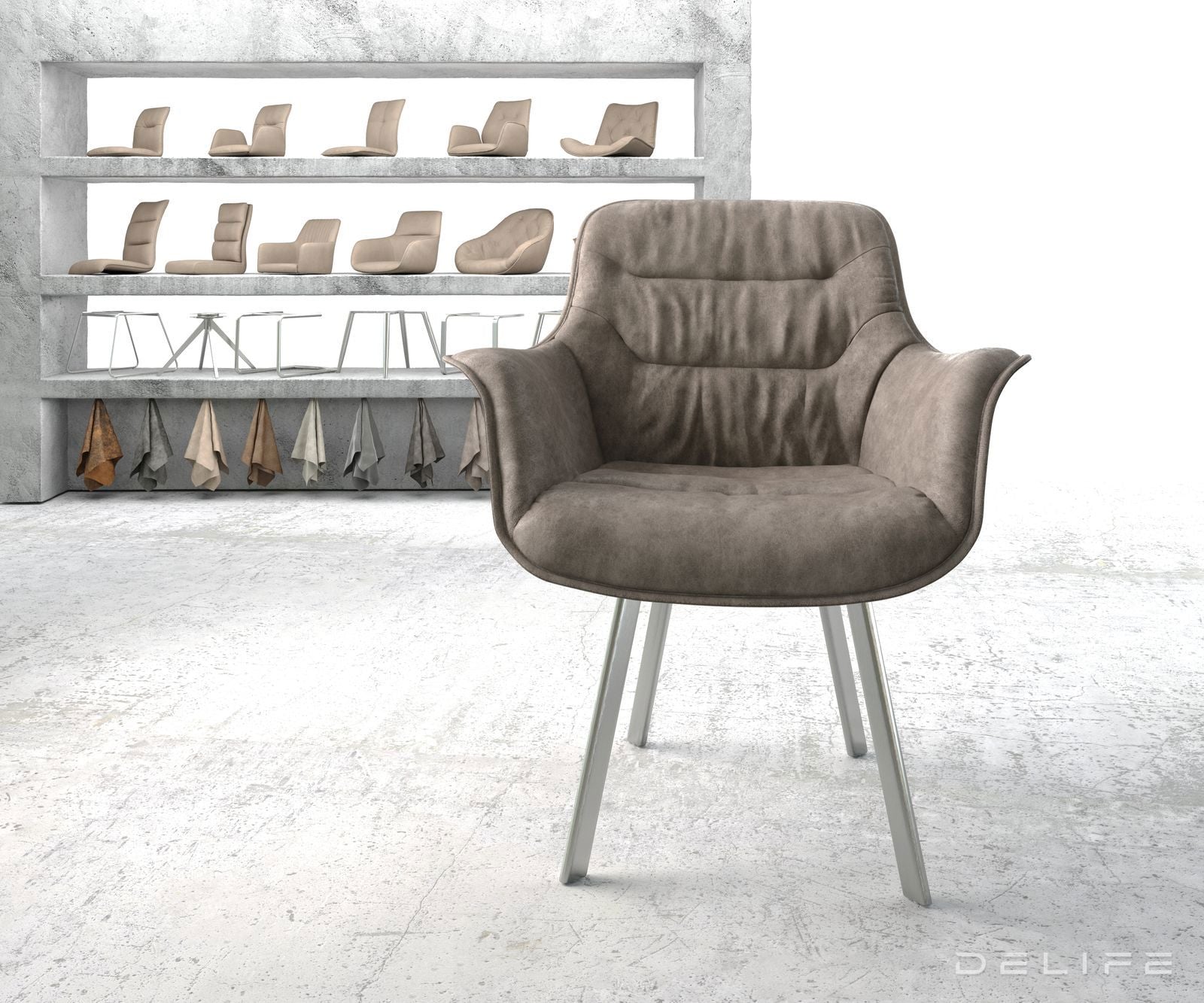 Blagovaonska stolica Kaira, Materijal: Mikrofibra