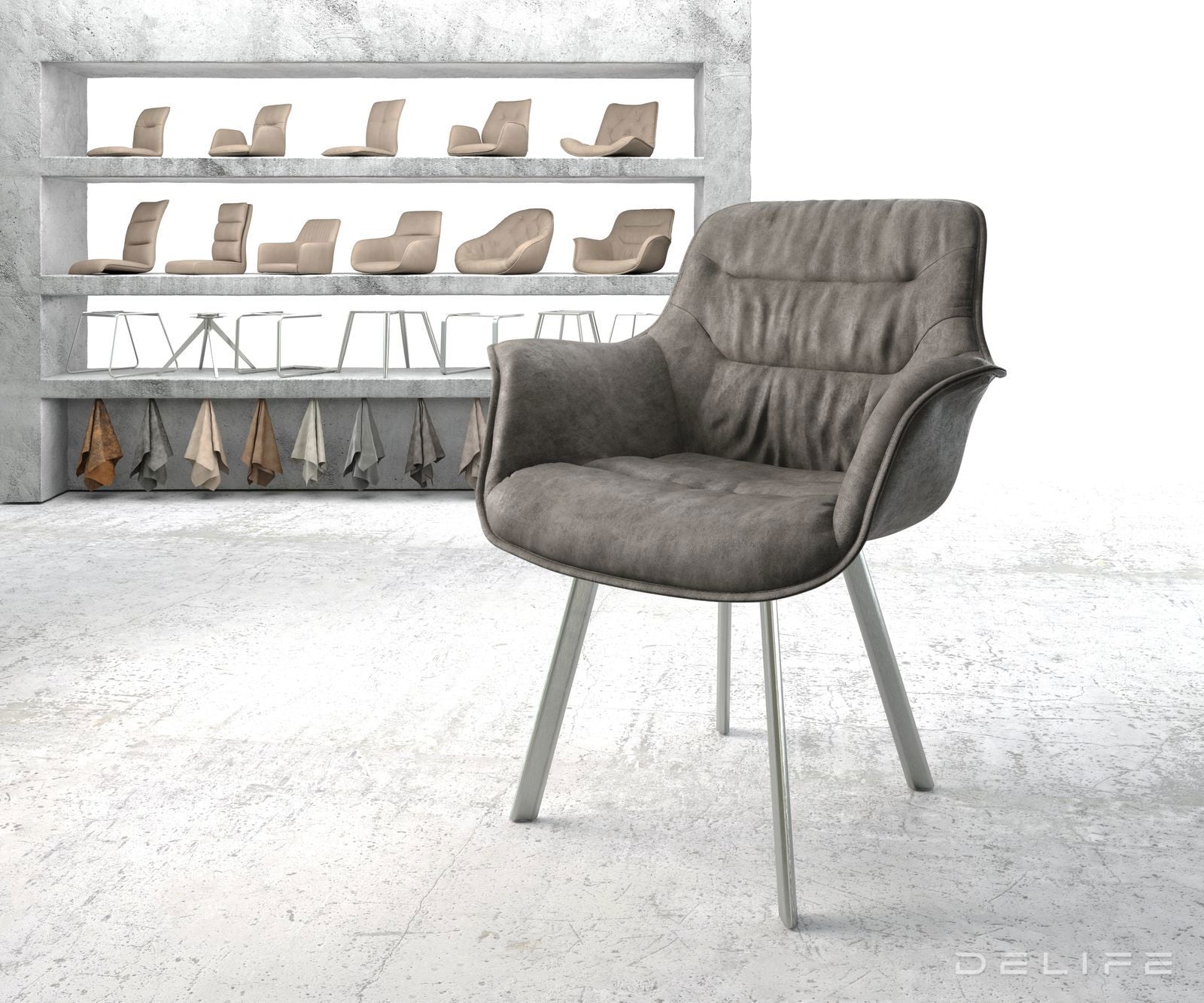 Blagovaonska stolica Kaira, Materijal: Mikrofibra