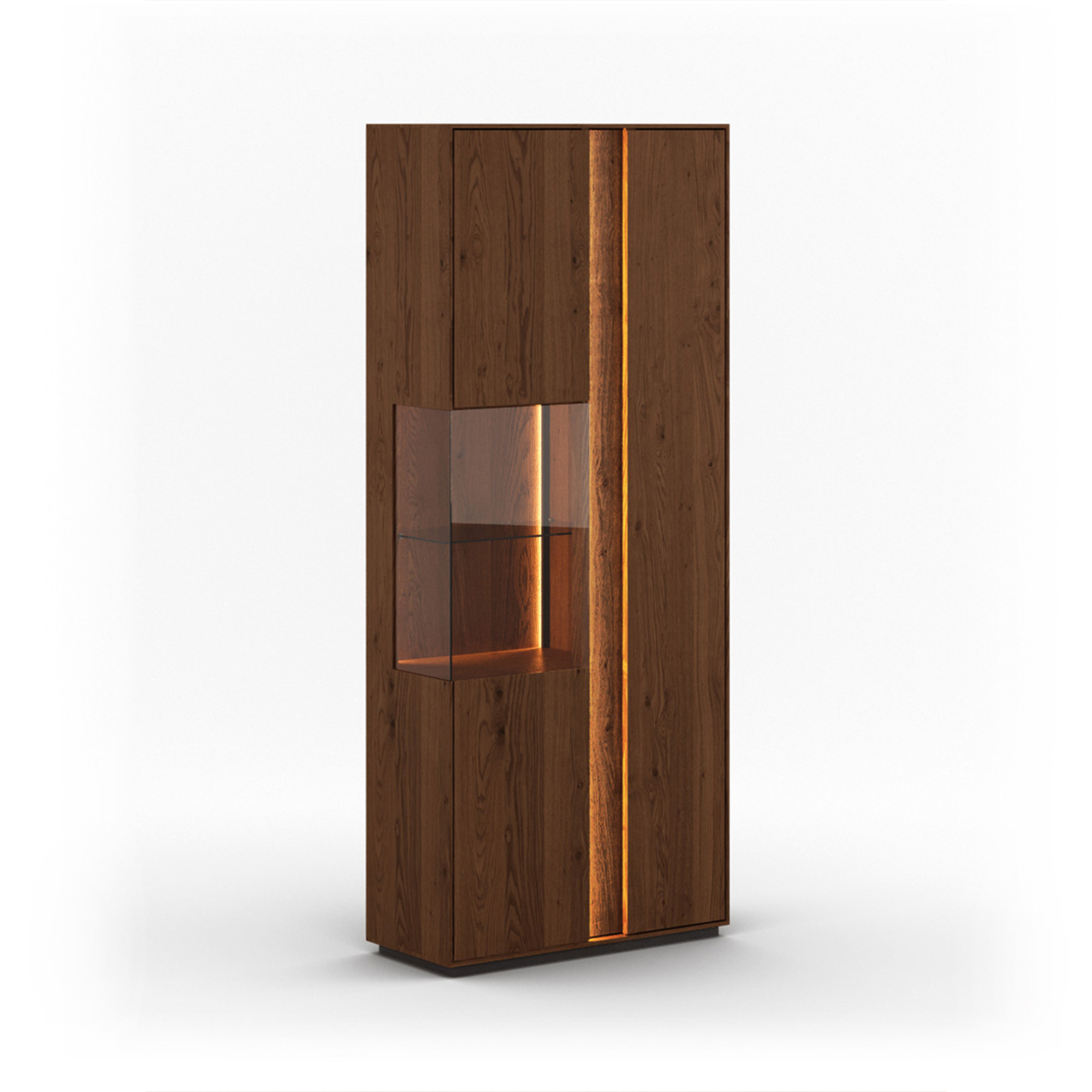 Vitrina Collodi 84,50x205cm, Materijal: Masivno Drvo Hrast