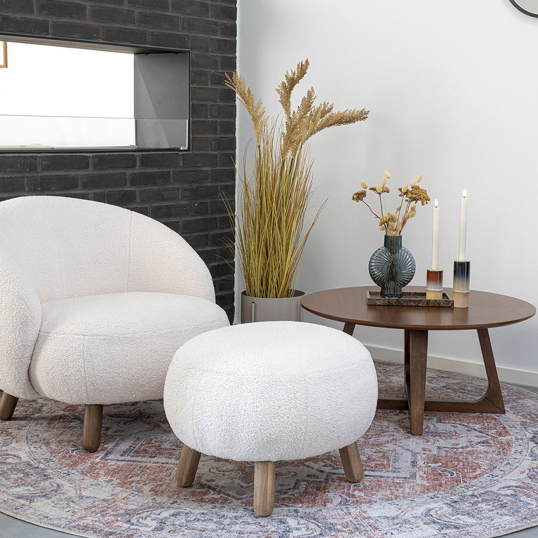 Klub stolić Hellerup, Materijal: MDF, orah furnir