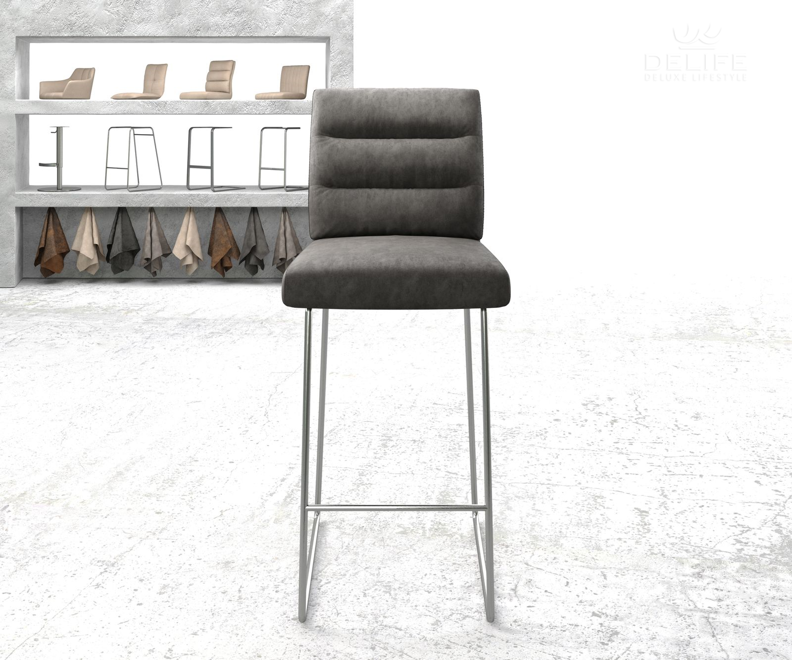 Barska stolica Pela, Materijal: Mikrofibra